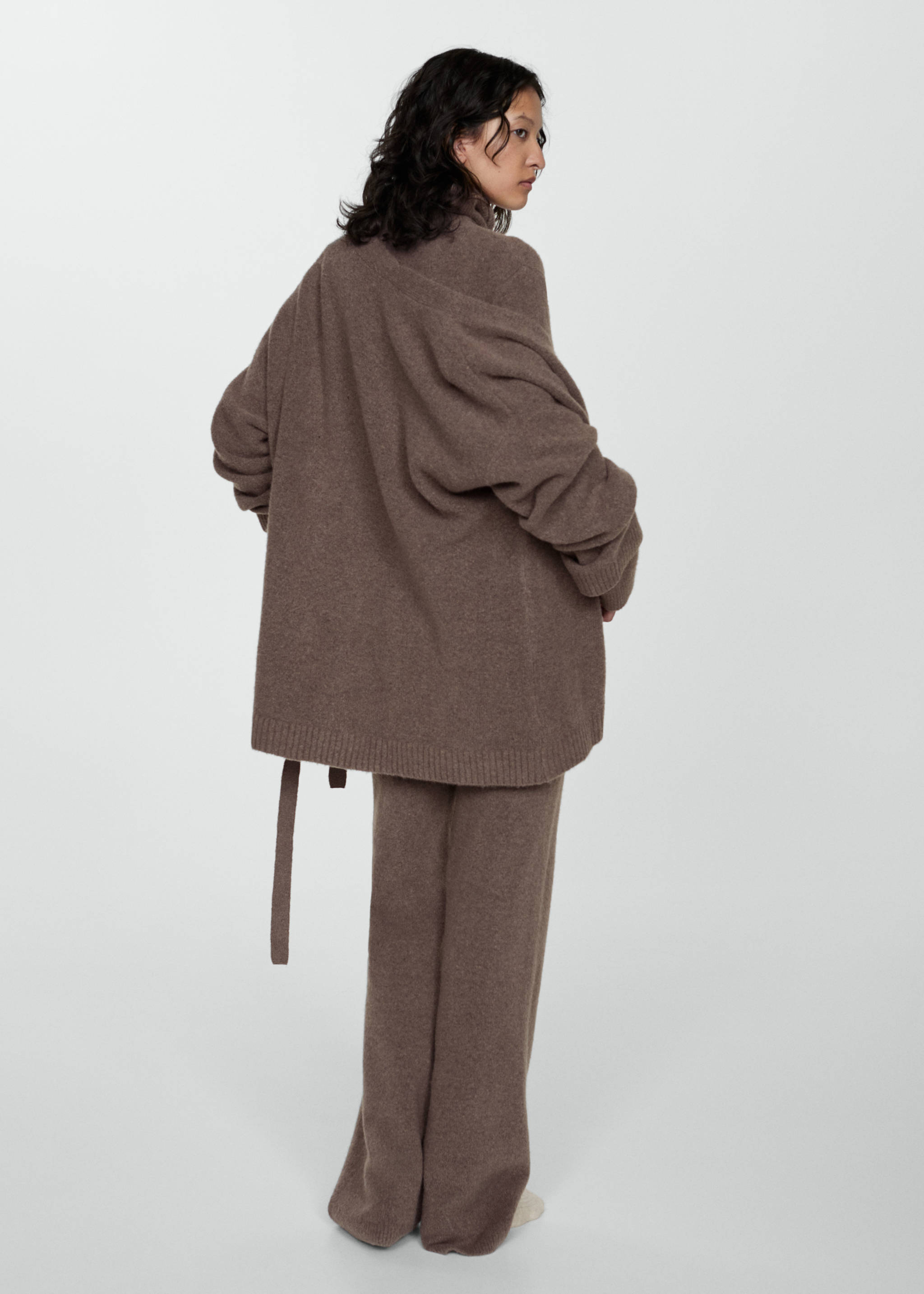 Double-breasted cardigan - Reverse of the article