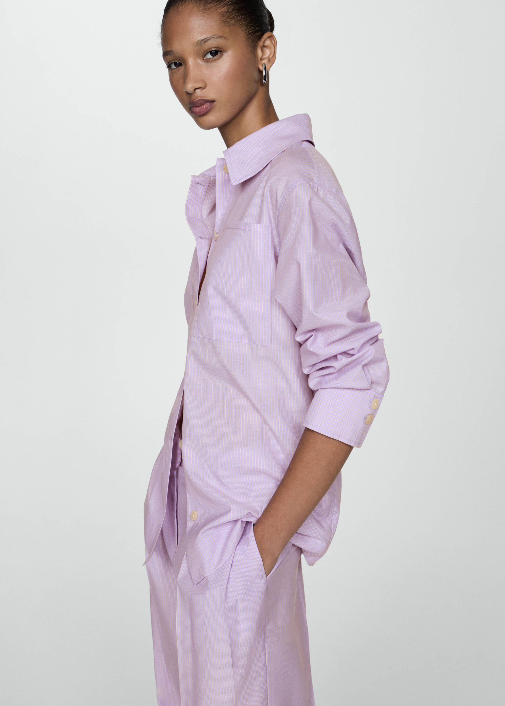 Oversize striped shirt - Medium plane