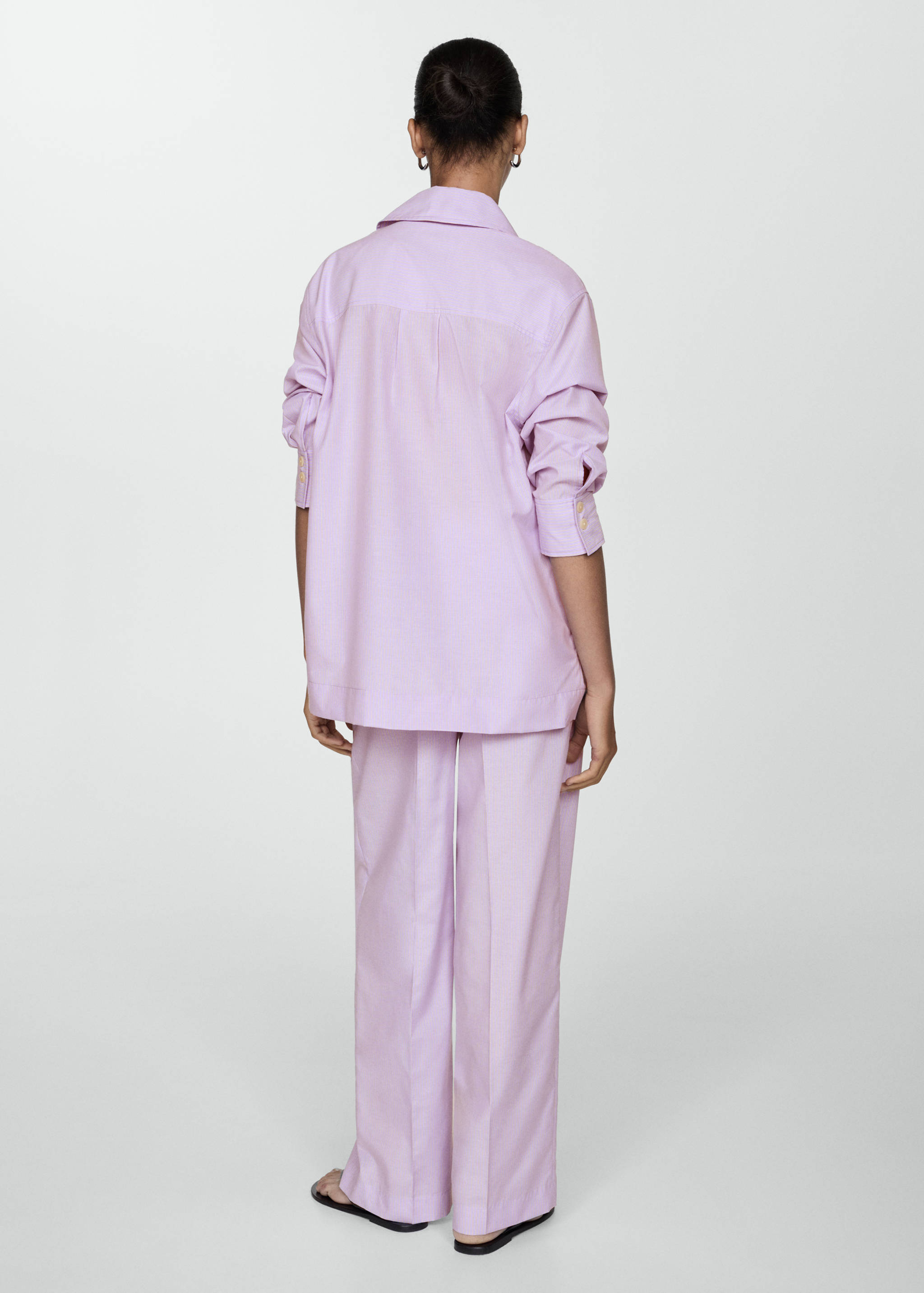 Oversize striped shirt - Reverse of the article