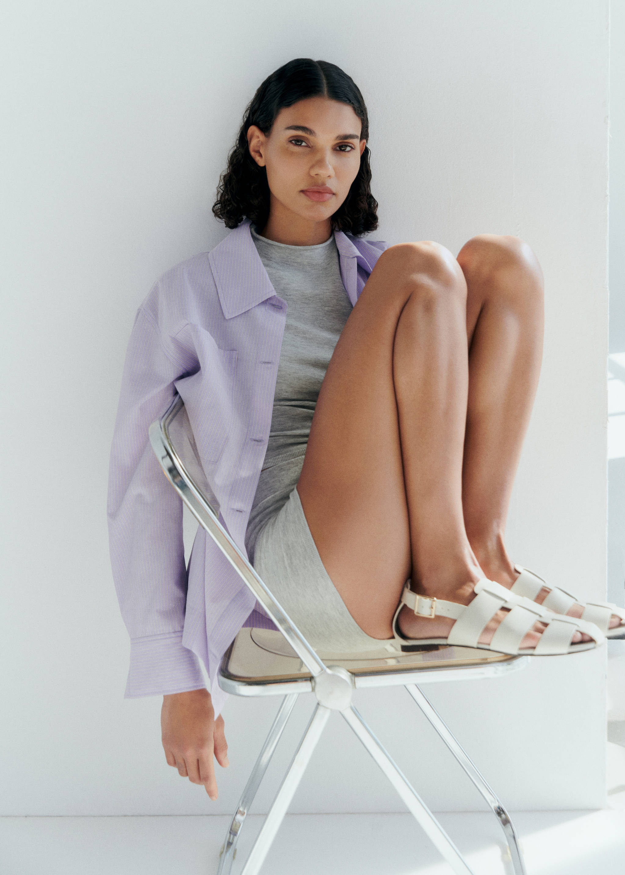 Oversize striped shirt - Details of the article 7