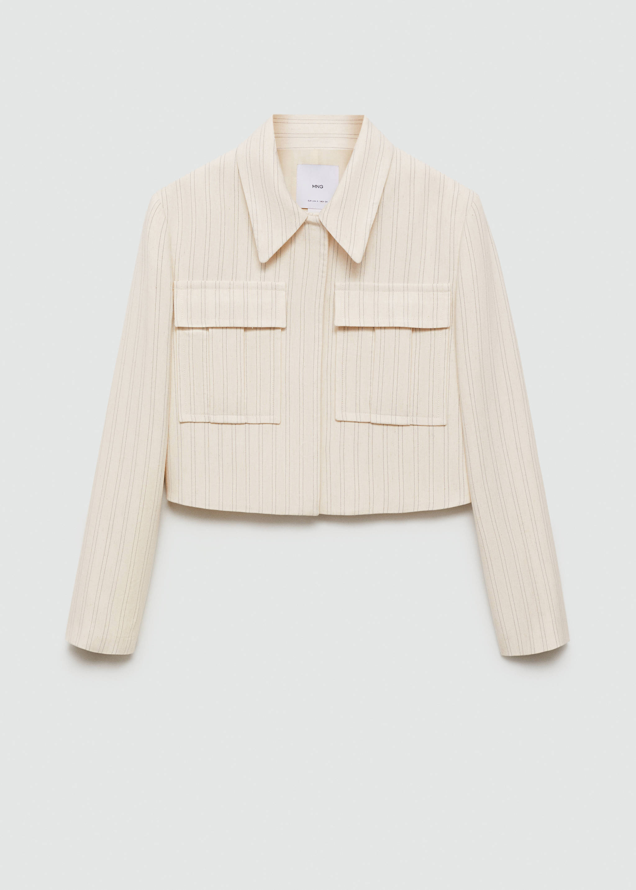 Striped jacket with pockets - Article without model