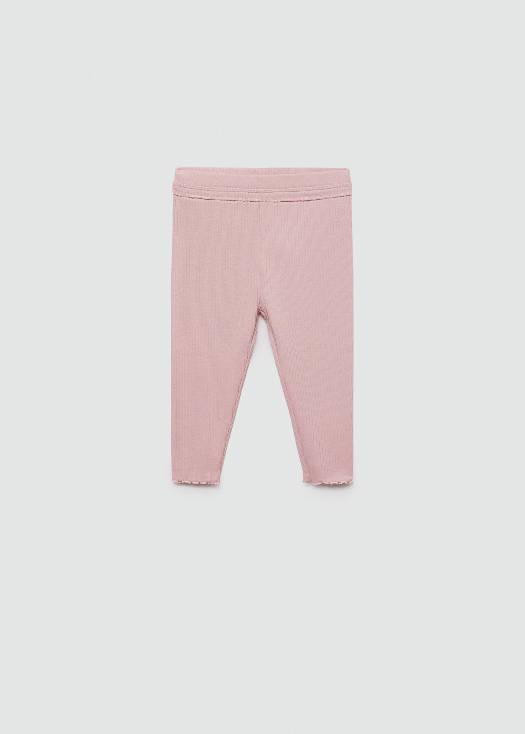Cotton ribbed leggings - Article without model