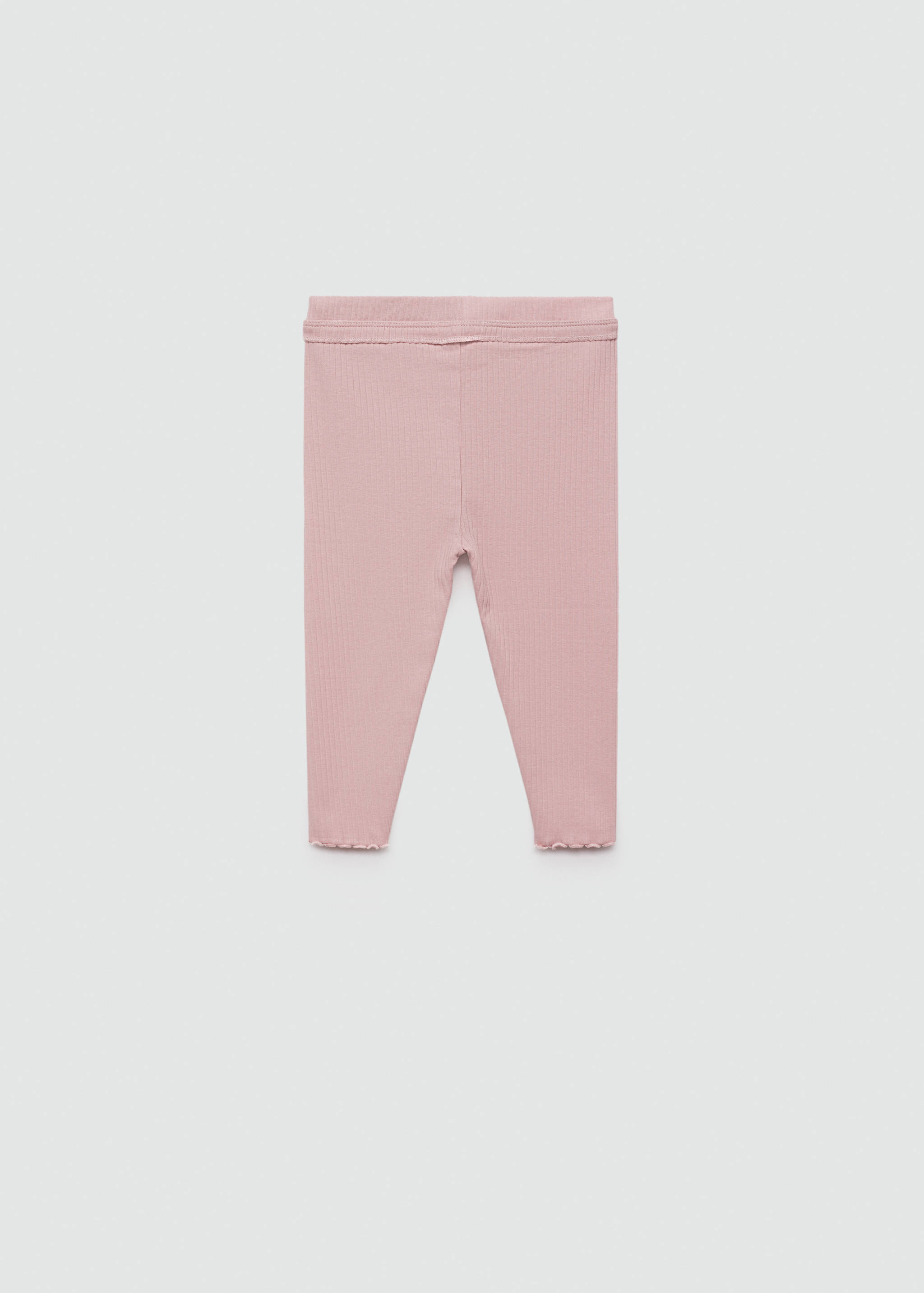 Cotton ribbed leggings - Reverse of the article