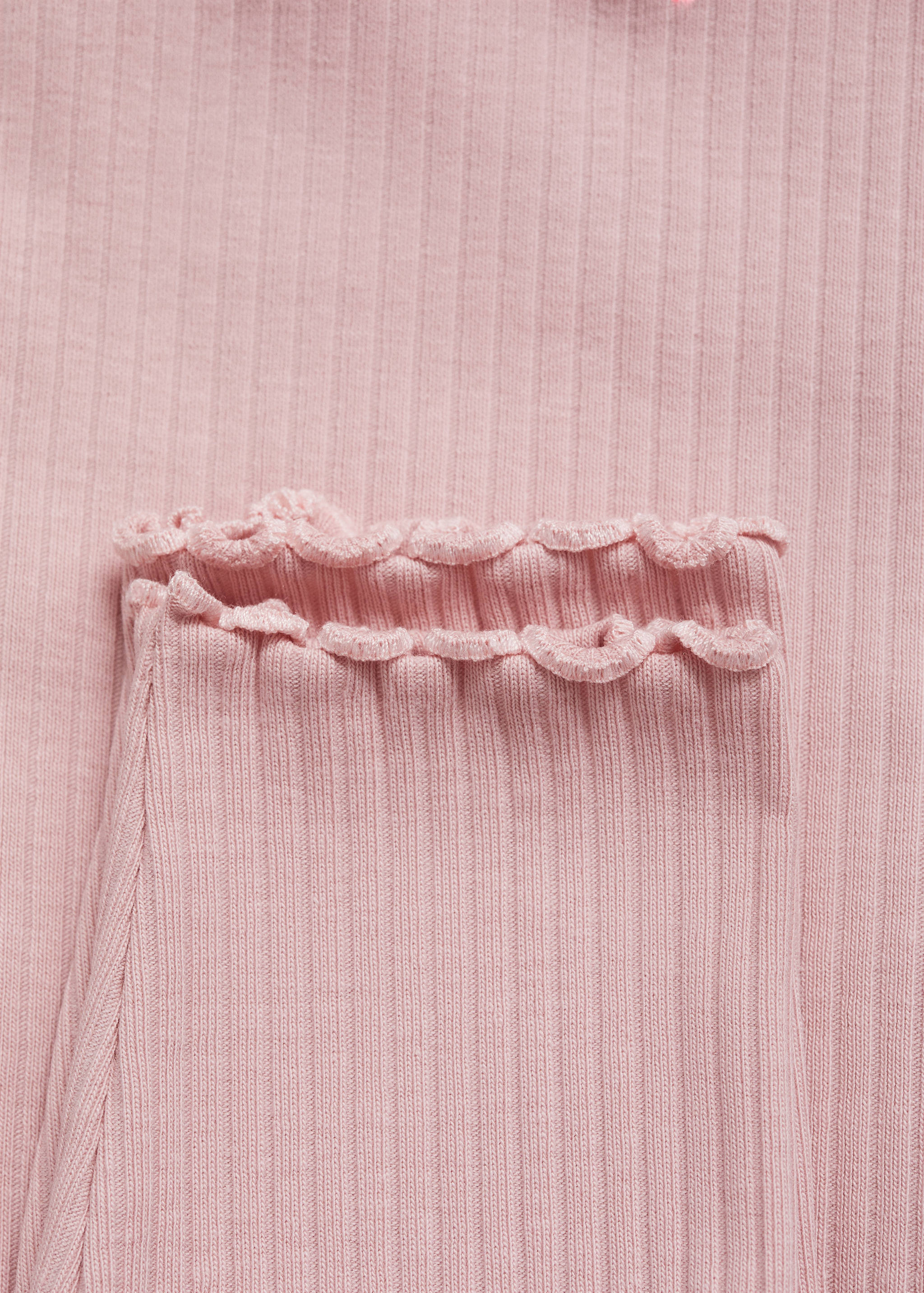 Cotton ribbed leggings - Details of the article 0