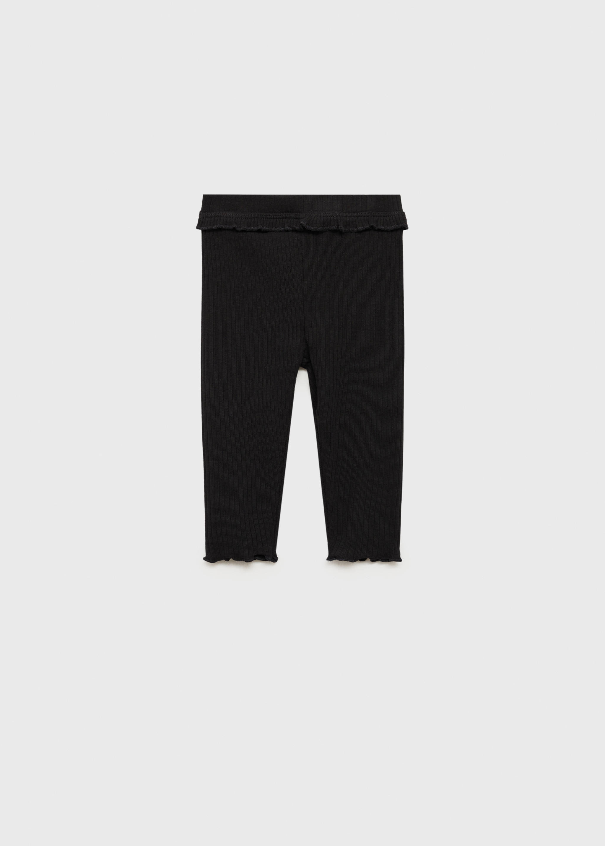 Cotton ribbed leggings - Article without model