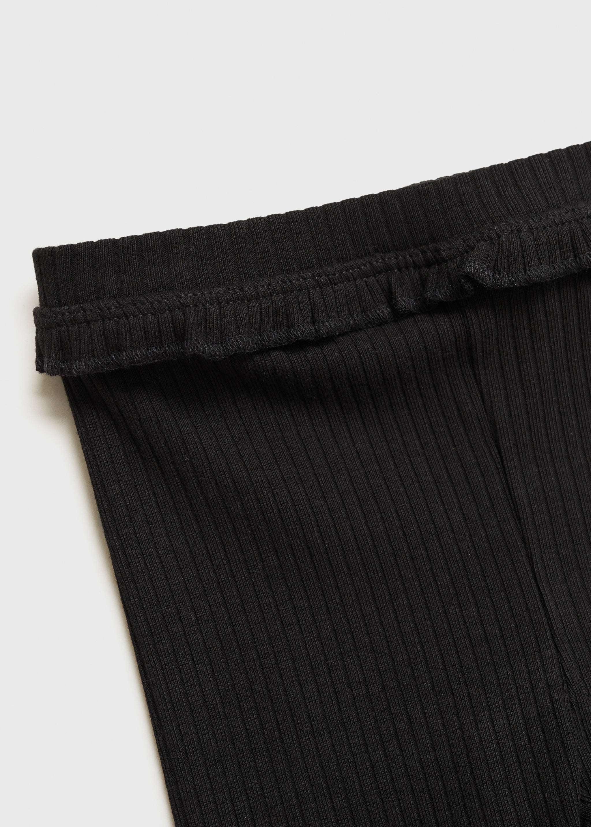 Cotton ribbed leggings - Details of the article 0