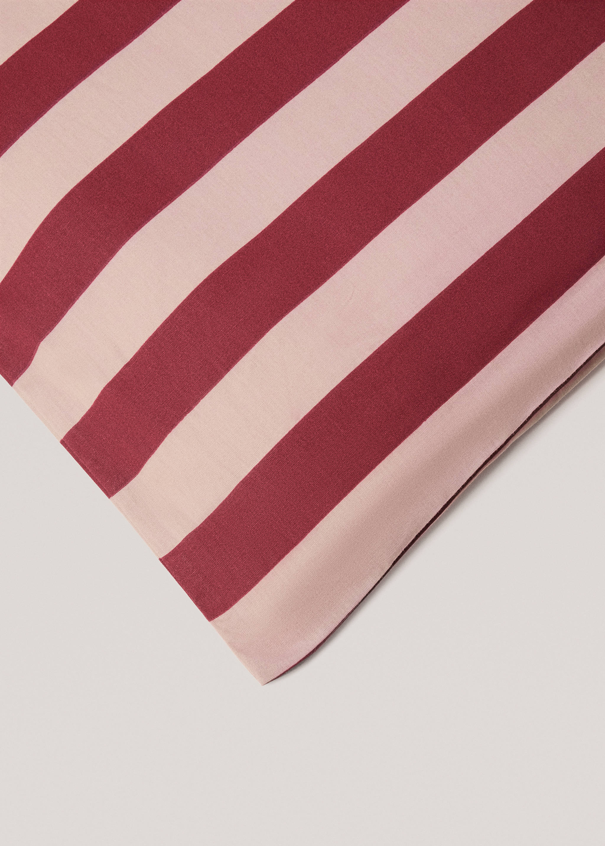 Percale cotton Kodak-striped duvet cover for 150cm bed - Details of the article 2