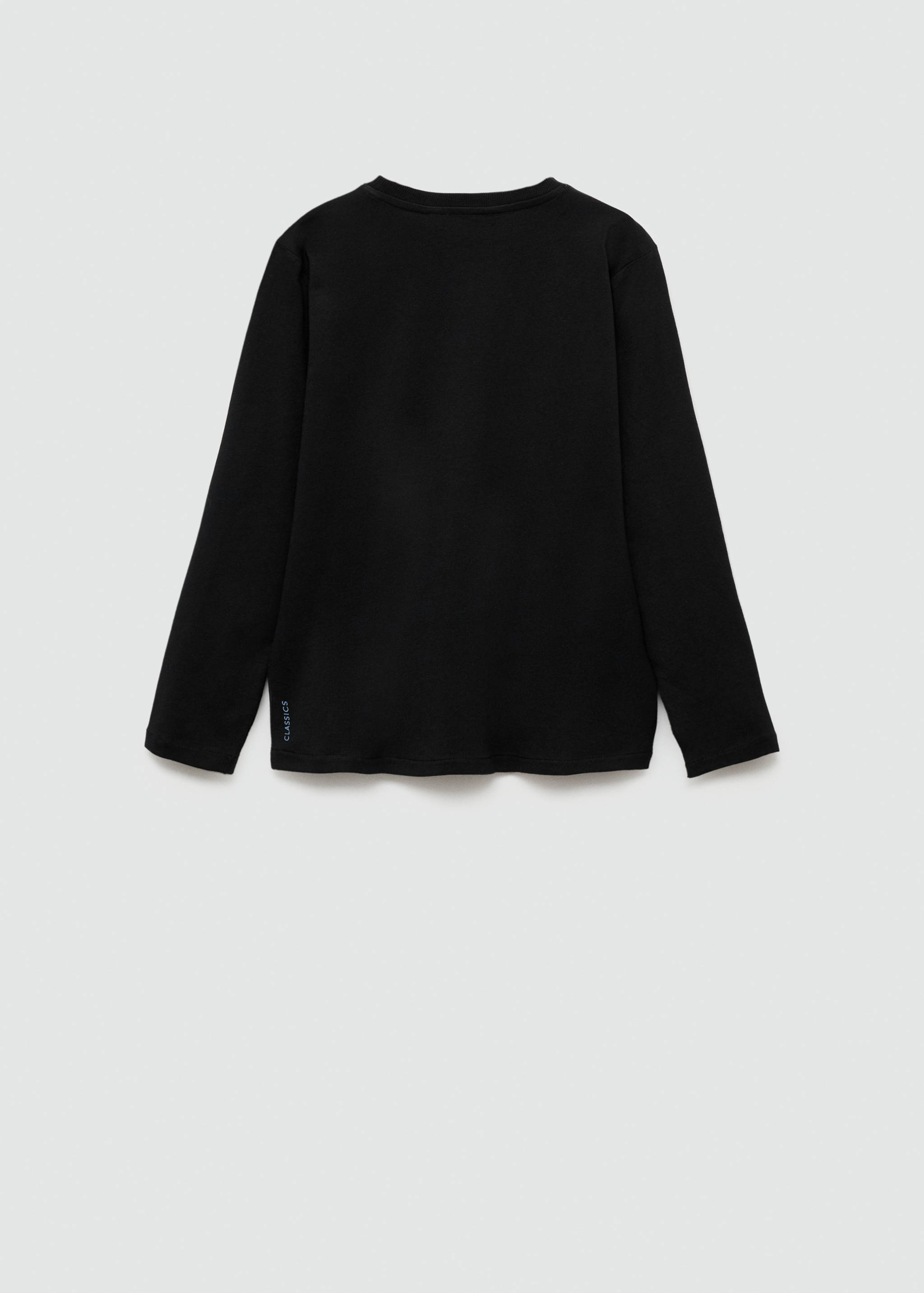 Long sleeve cotton t-shirt - Reverse of the article