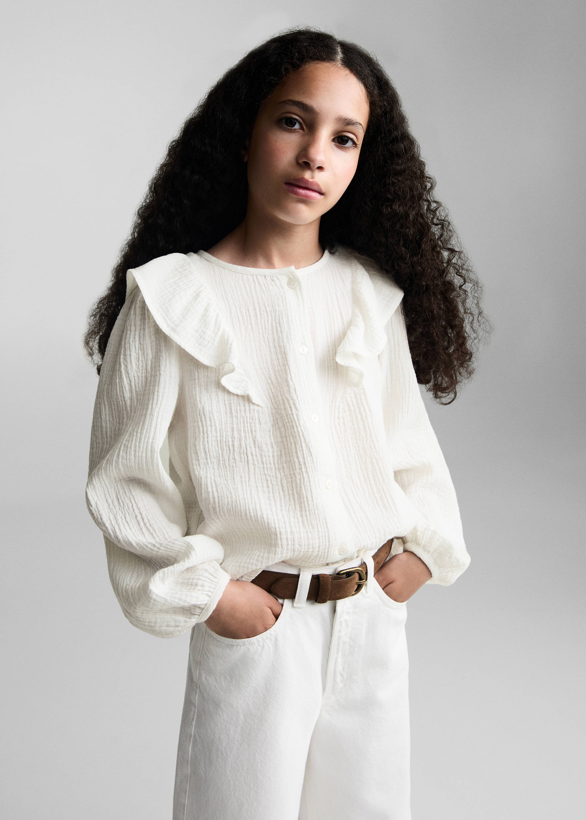 Cheesecloth cotton blouse - Medium plane