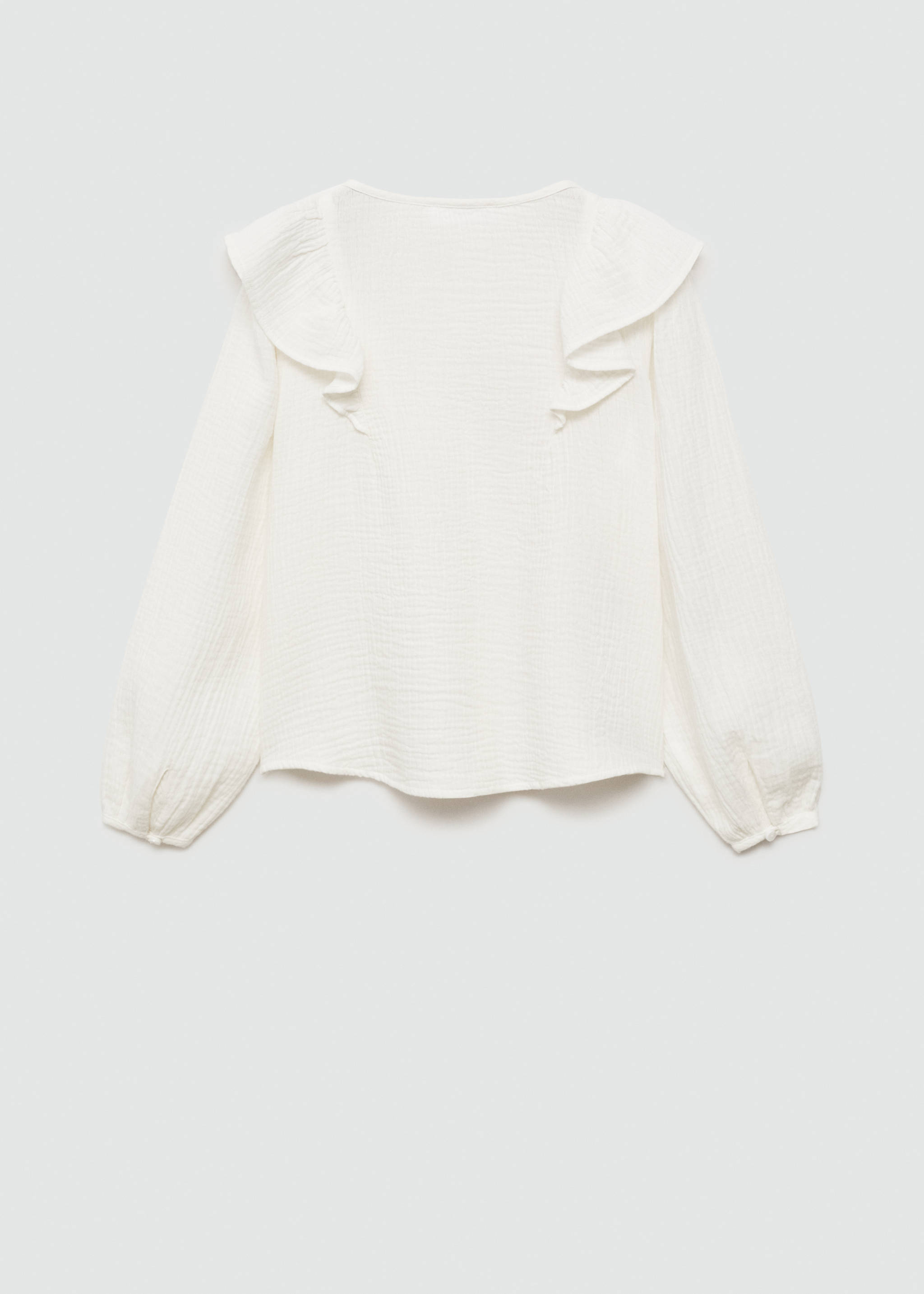 Cheesecloth cotton blouse - Reverse of the article