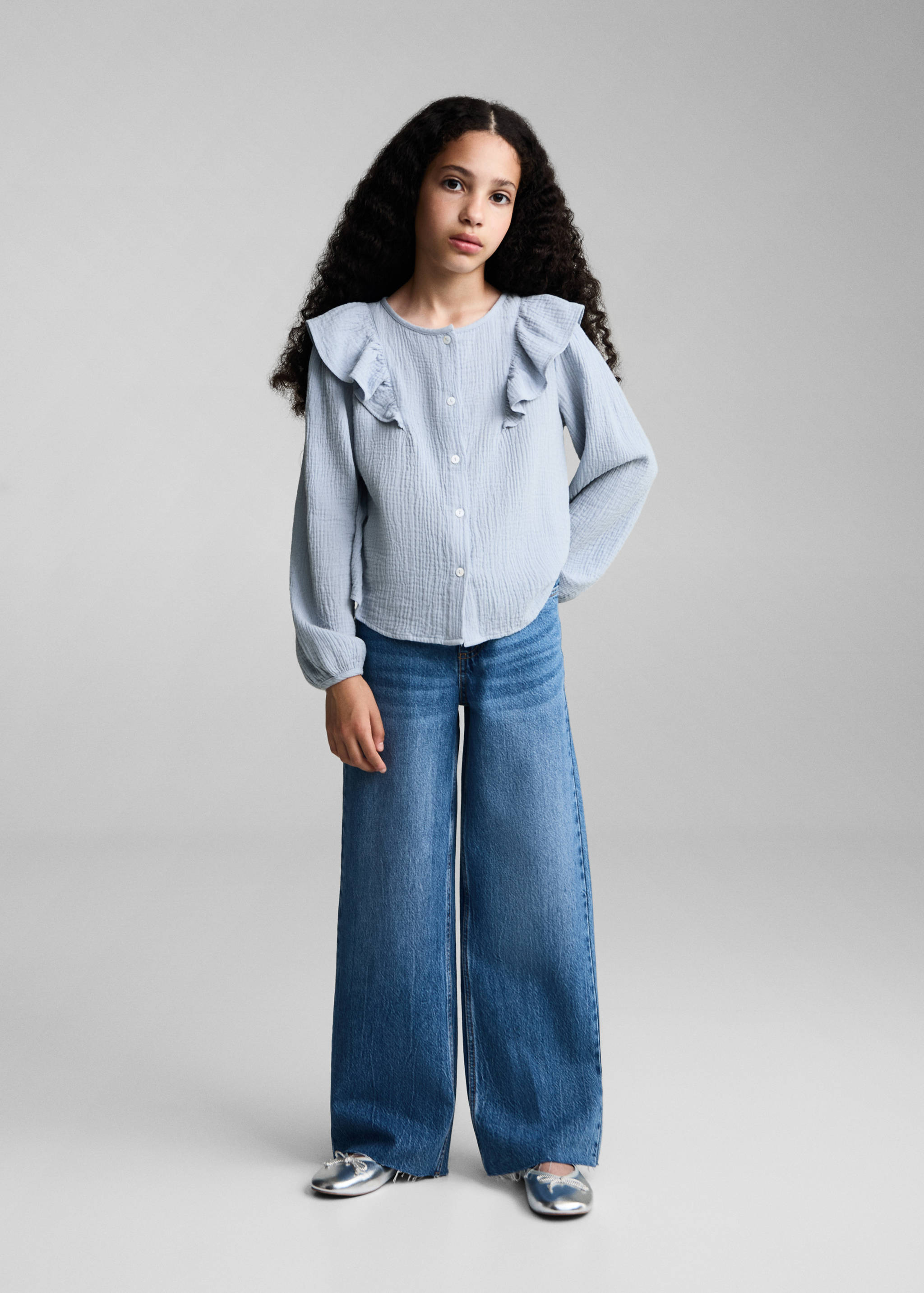 Cheesecloth cotton blouse - General plane