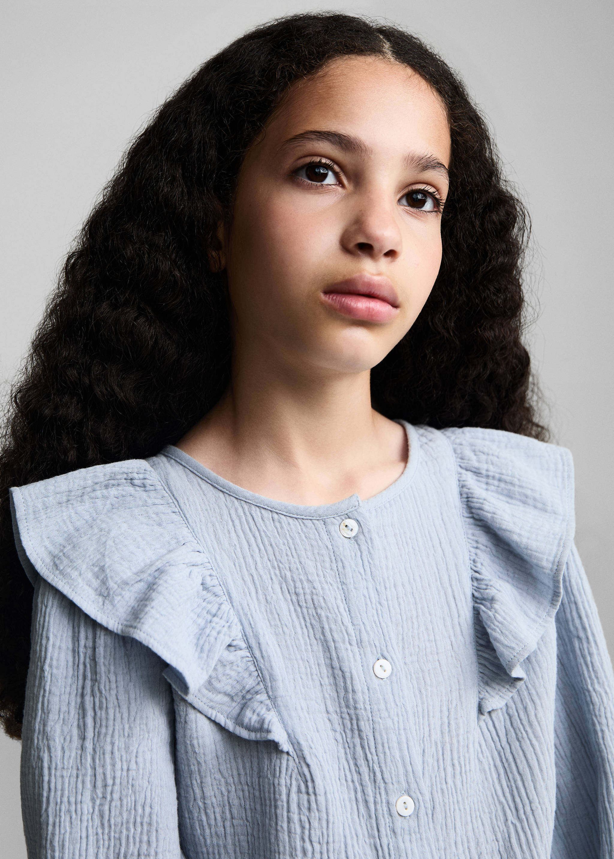 Cheesecloth cotton blouse - Details of the article 1