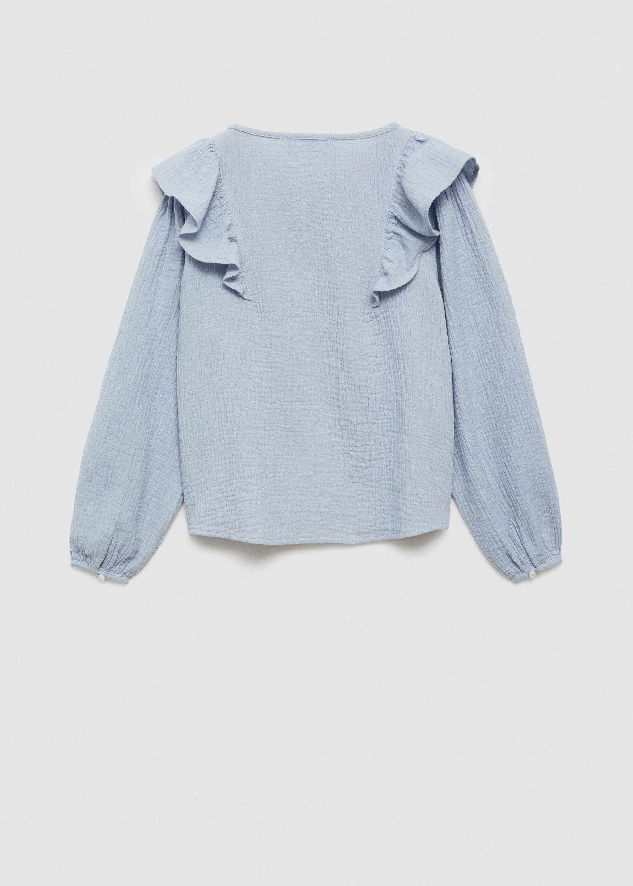 Cheesecloth cotton blouse - Reverse of the article