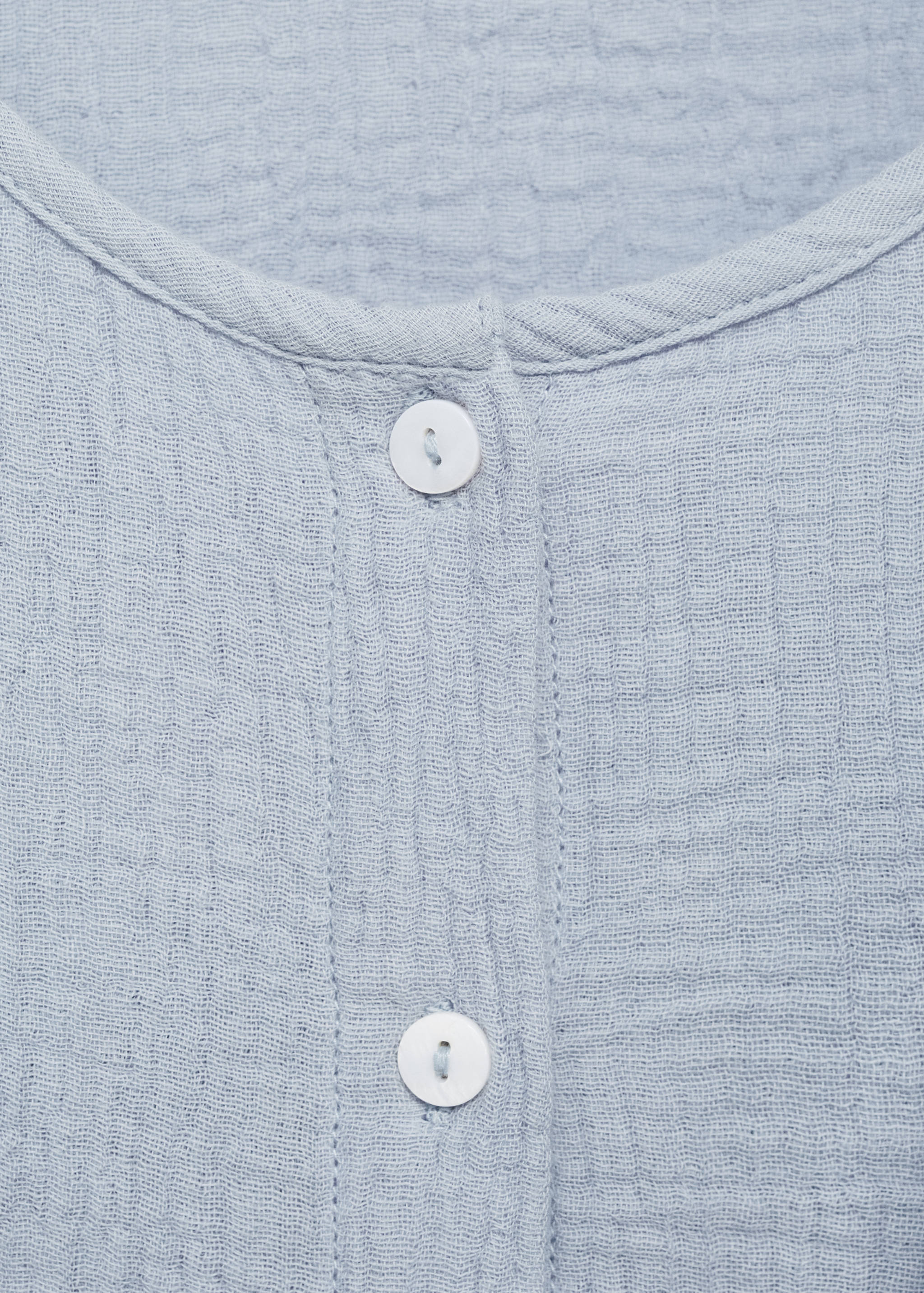 Cheesecloth cotton blouse - Details of the article 8