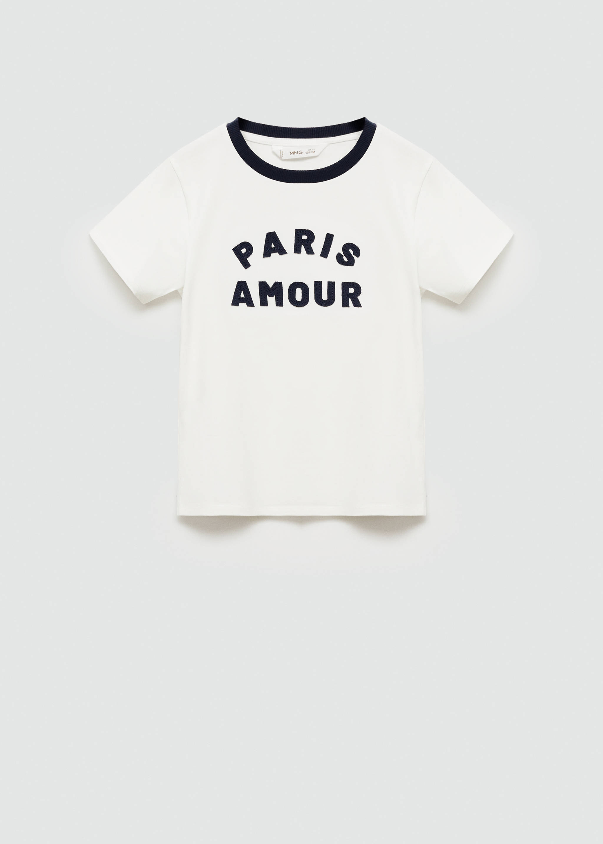 Contrast neck t-shirt - Article without model