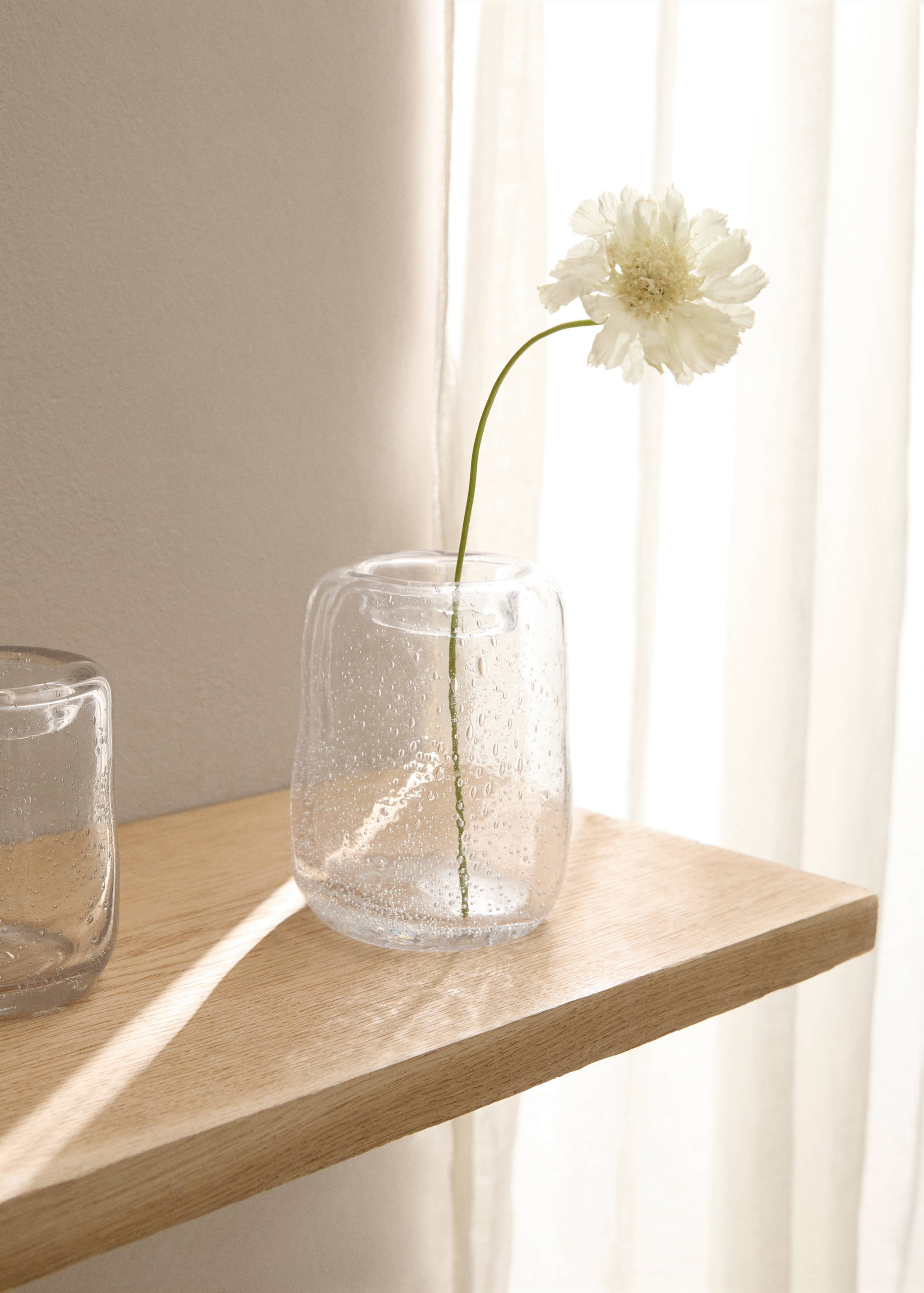 Bubble-design glass vase 11x15cm - General plane