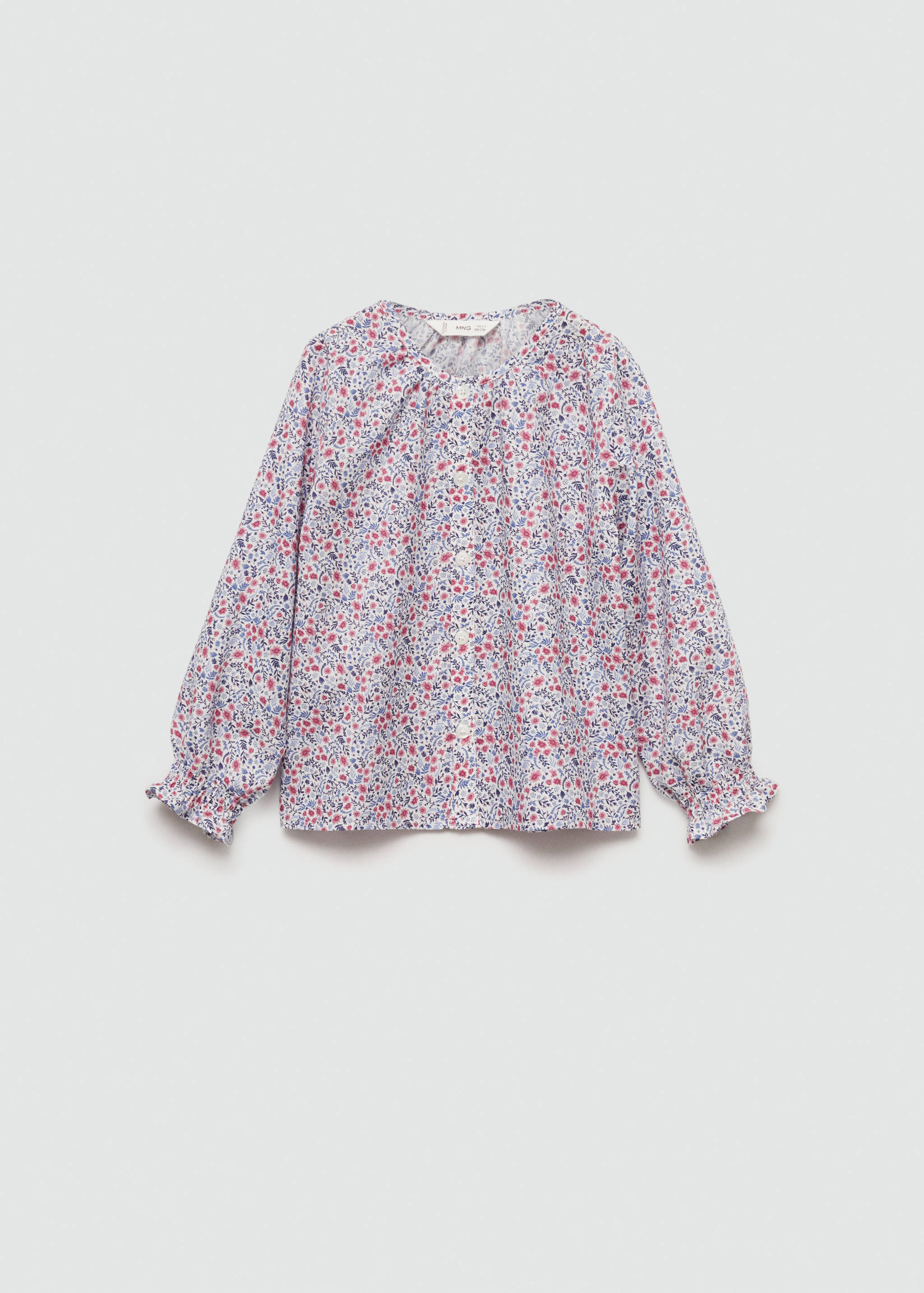 Buttoned printed blouse - Article without model