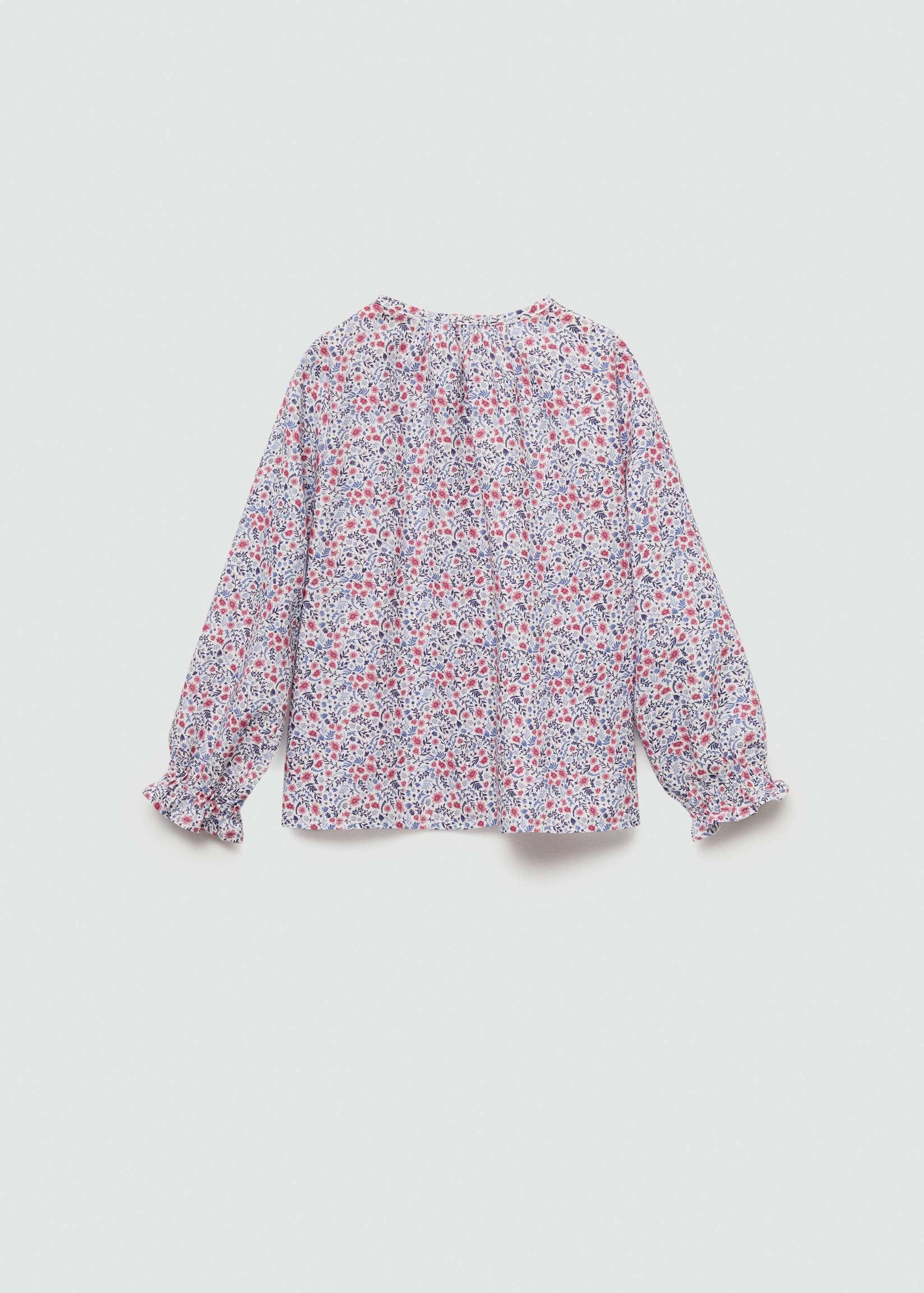 Buttoned printed blouse - Reverse of the article