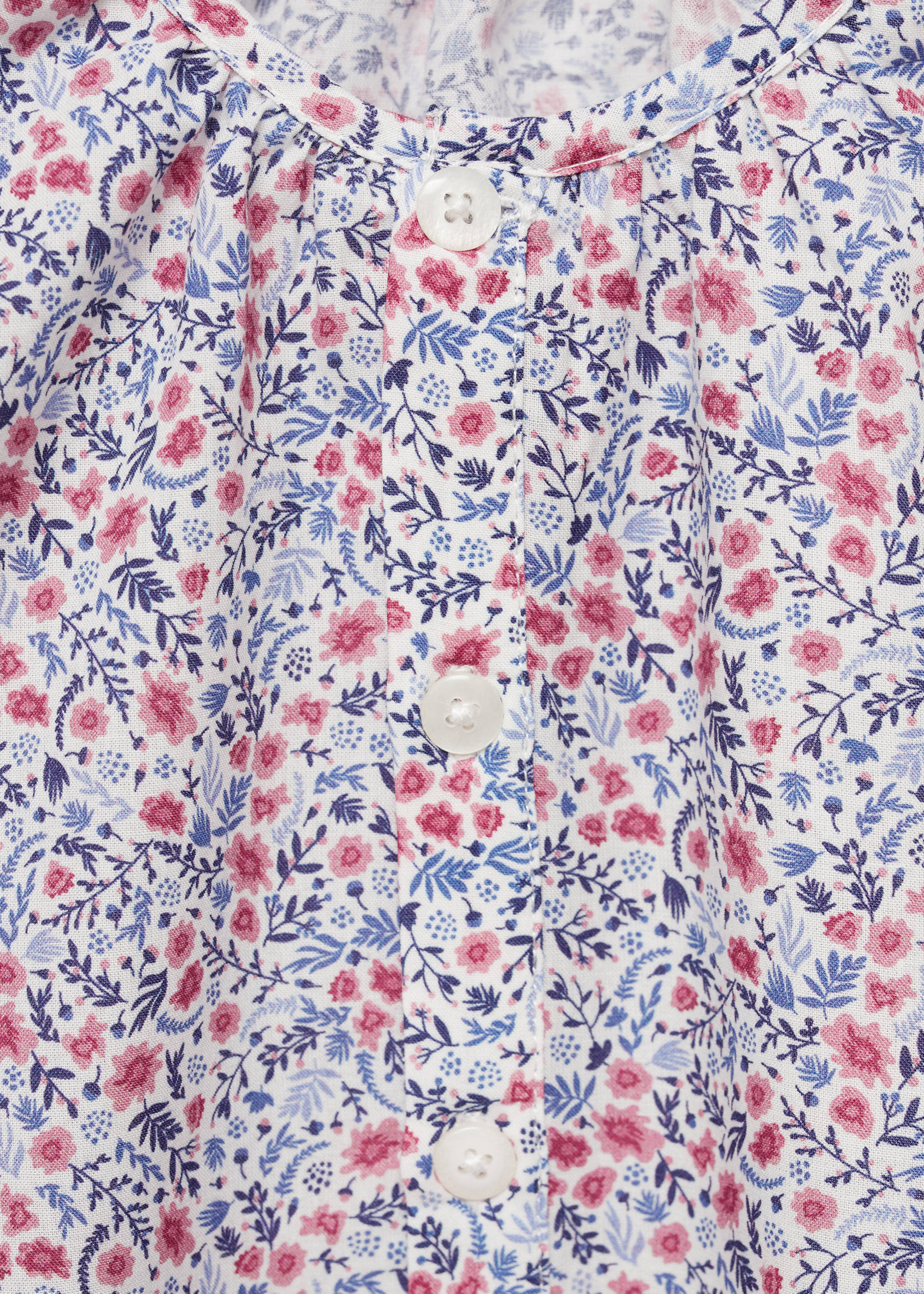 Buttoned printed blouse - Details of the article 8