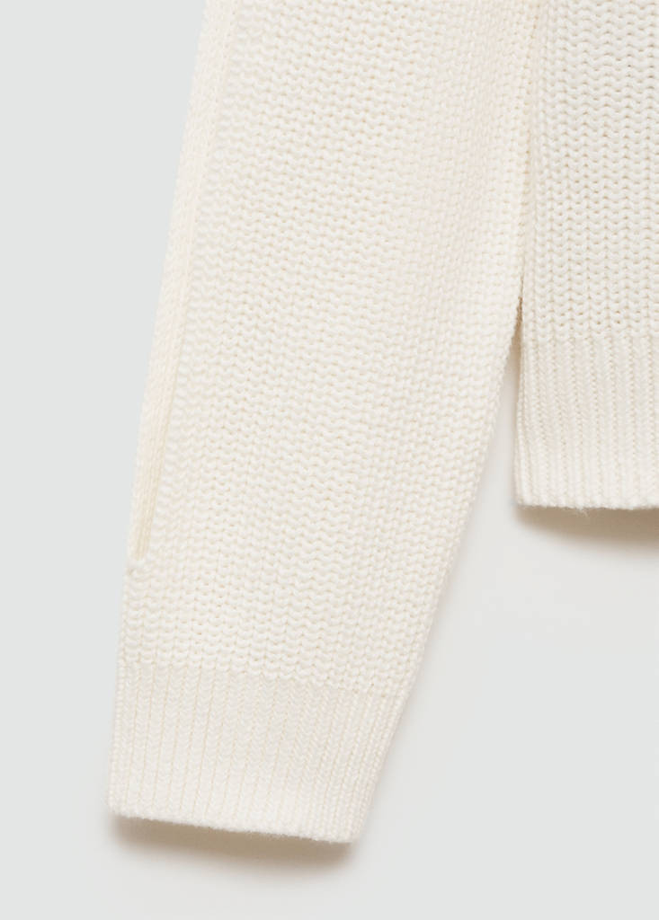 Knitted sweater with openings — Off White