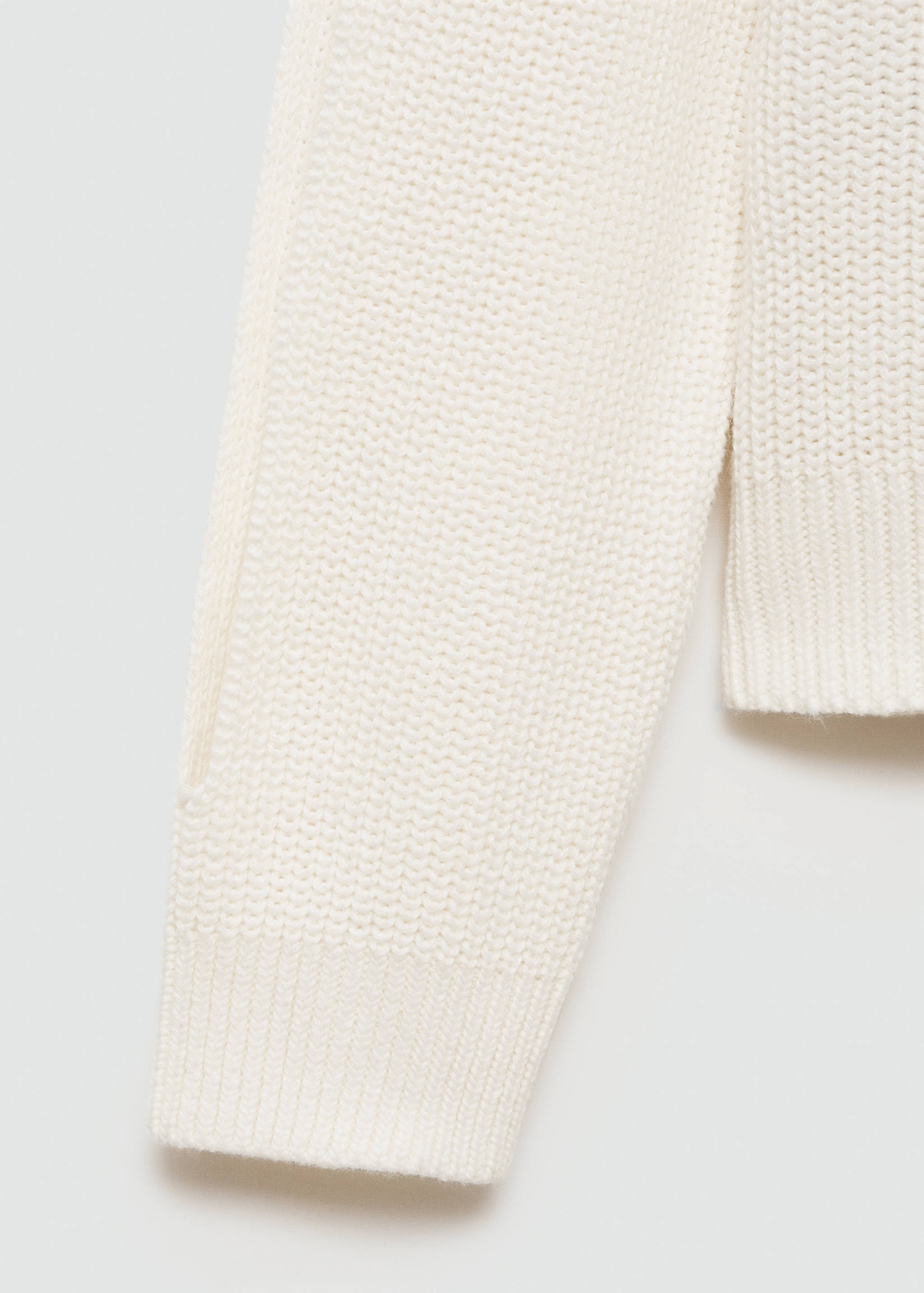 Knitted sweater with openings - Details of the article 0