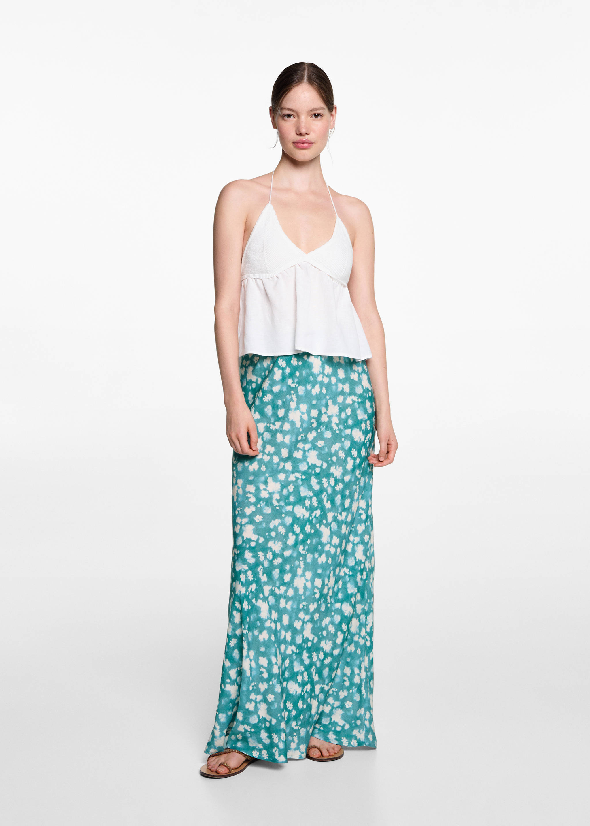 Long tie-dye skirt - Общий план