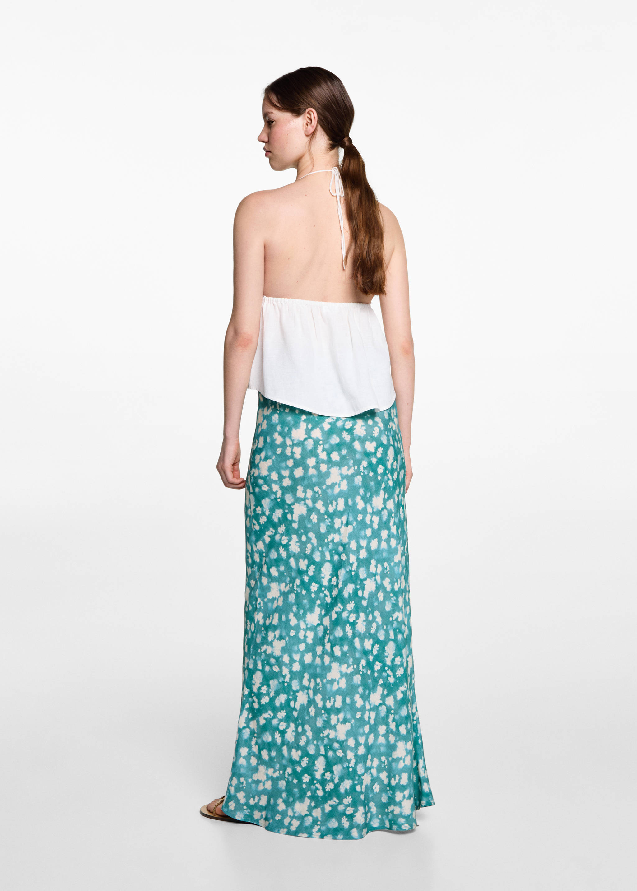 Long tie-dye skirt - Обратная сторона изделия