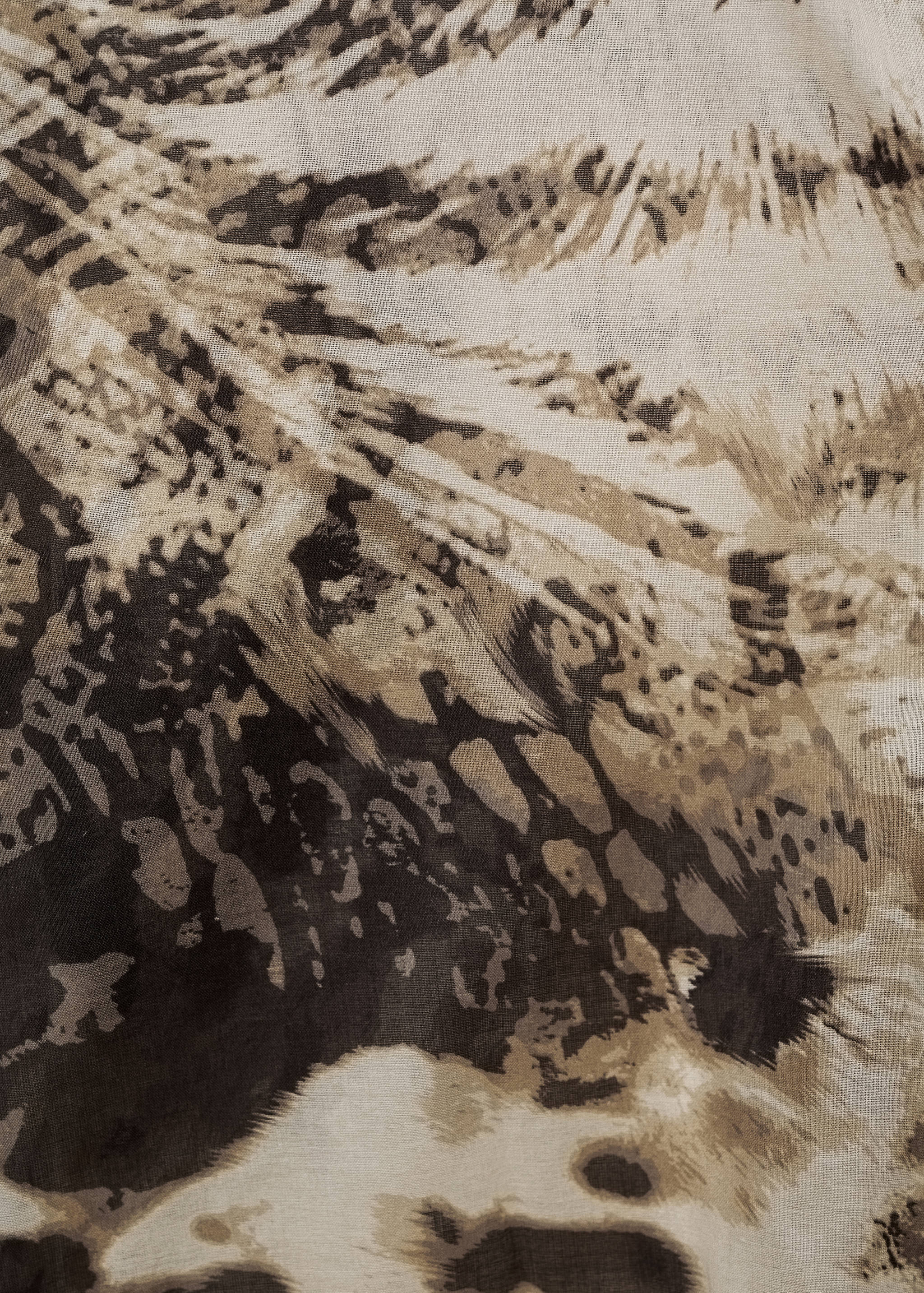 Camisa animal print semitransparente - Detalle del artículo 0