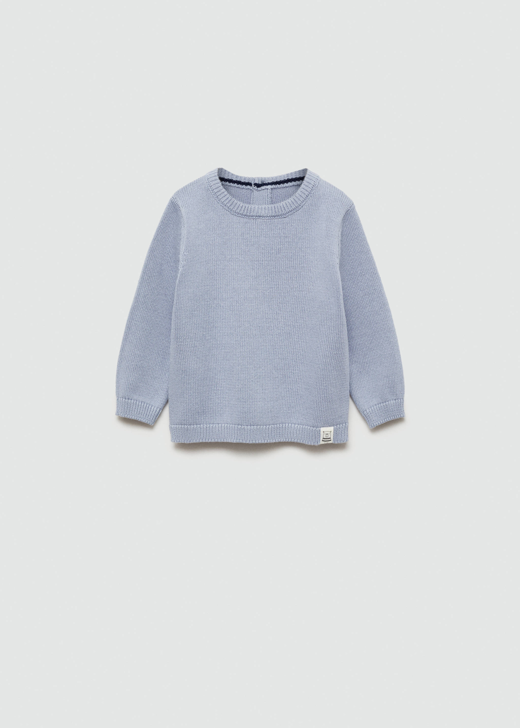 Round-neck knitted sweater - Article without model