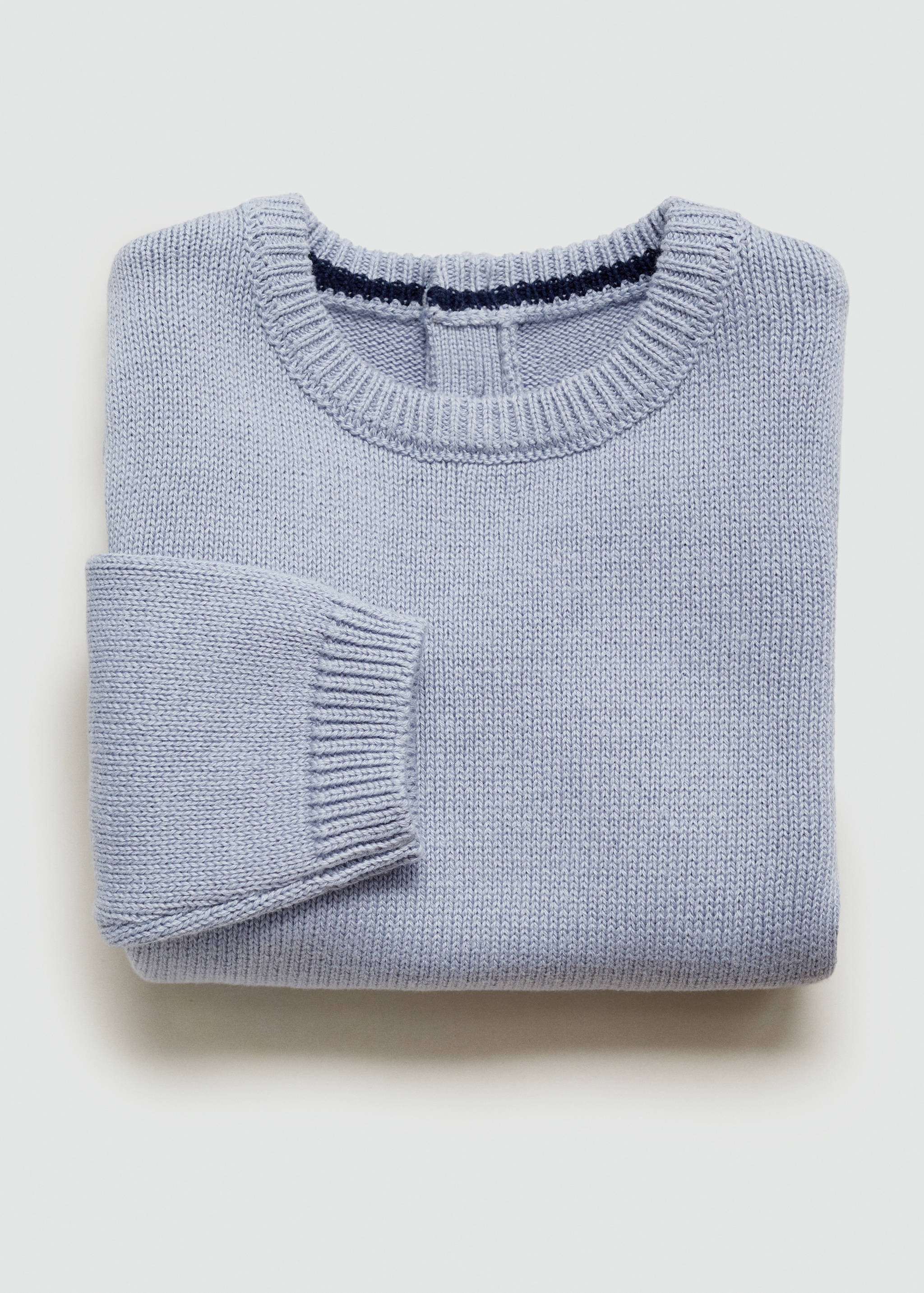 Round-neck knitted sweater - Details of the article 0