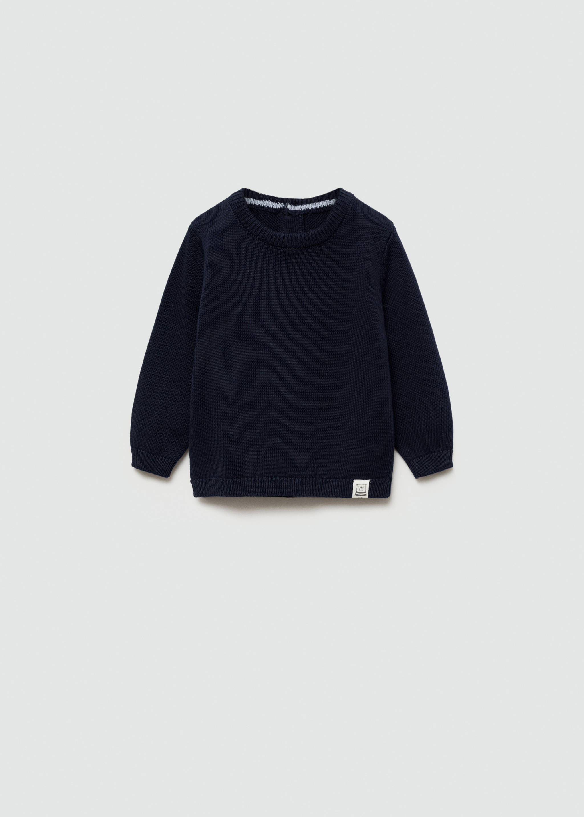 Round-neck knitted sweater - Article without model