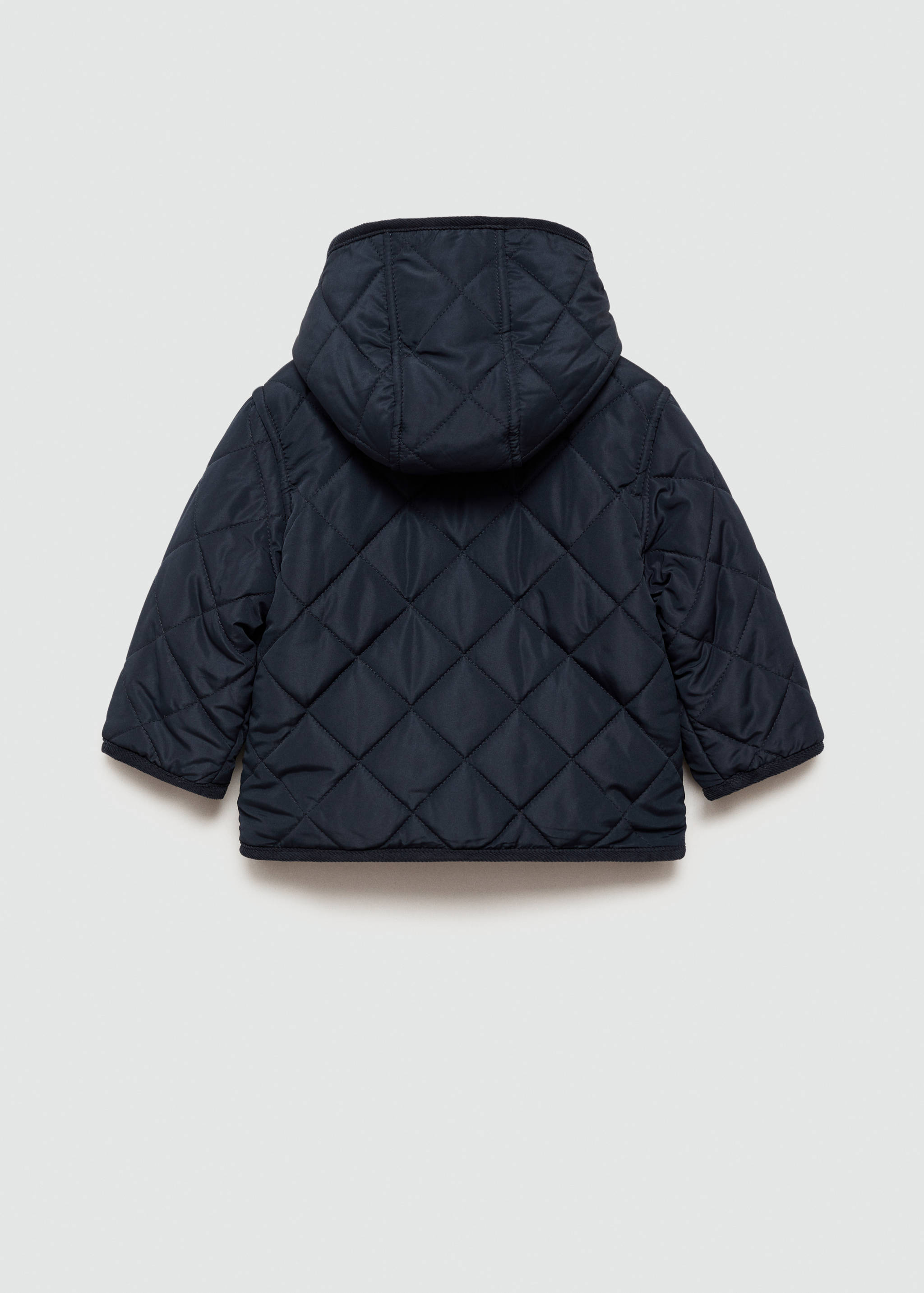 Rhombus quilted jacket - Reverse of the article