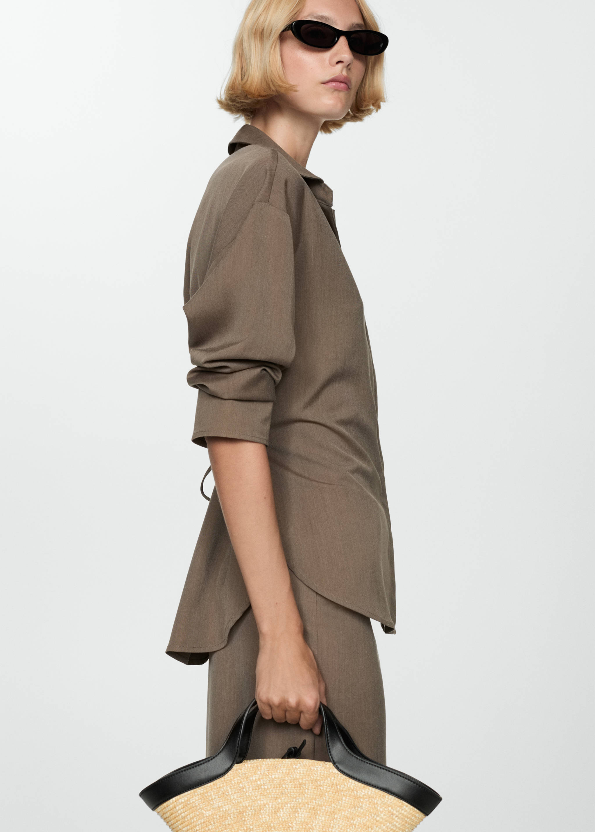 Concealed button shirt - Medium plane