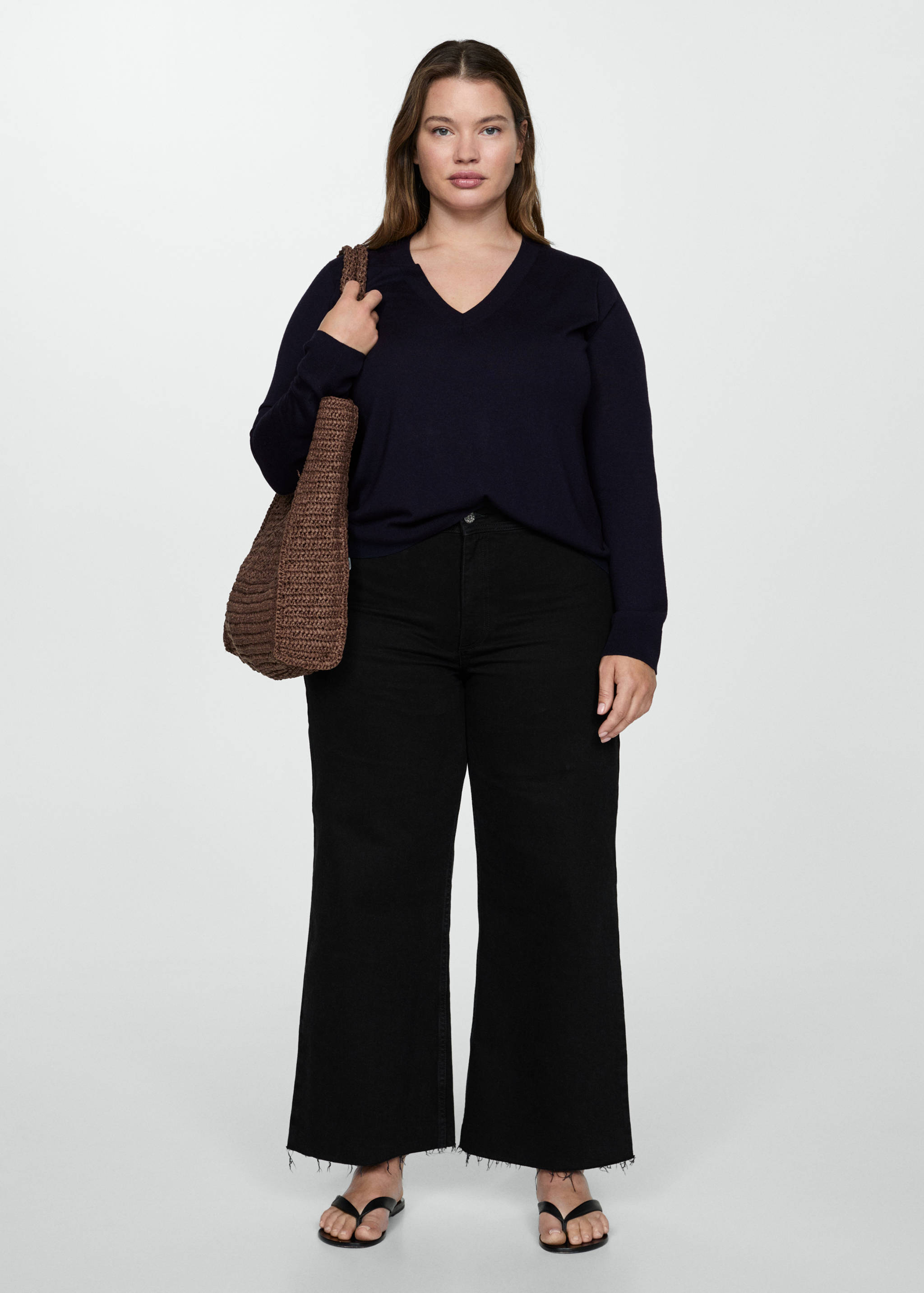 Pull-over maille fine col V - Détail de l'article 3