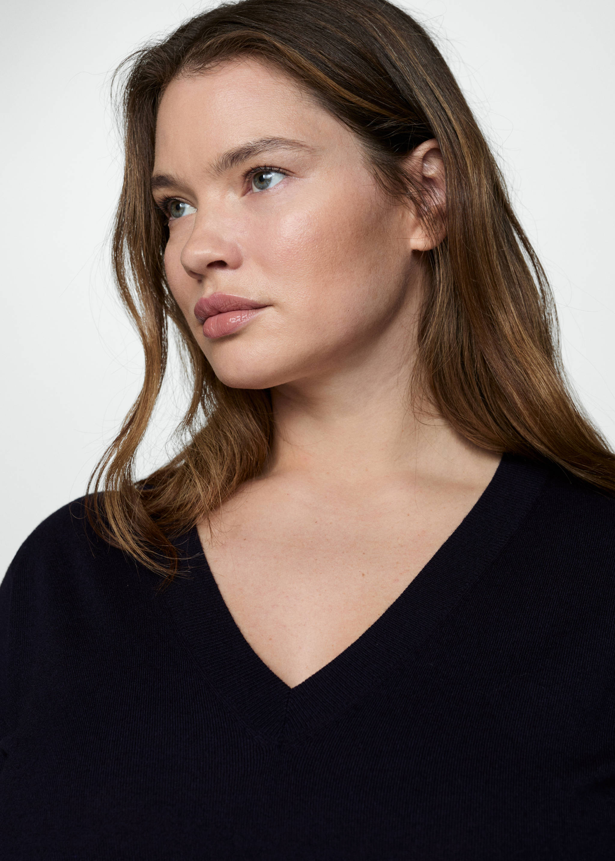 Pull-over maille fine col V - Détail de l'article 4