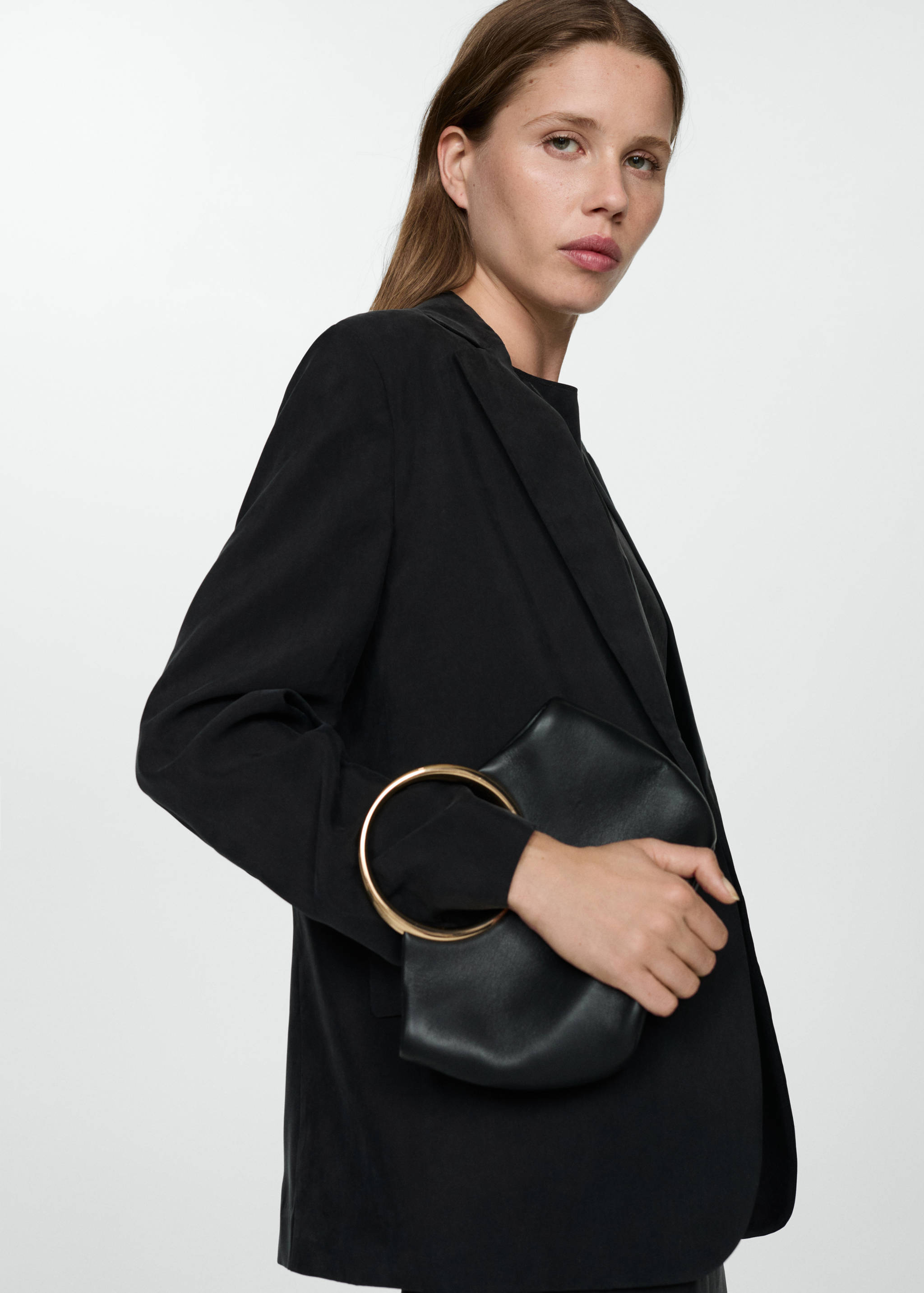 Veste cupro droite - Plan moyen