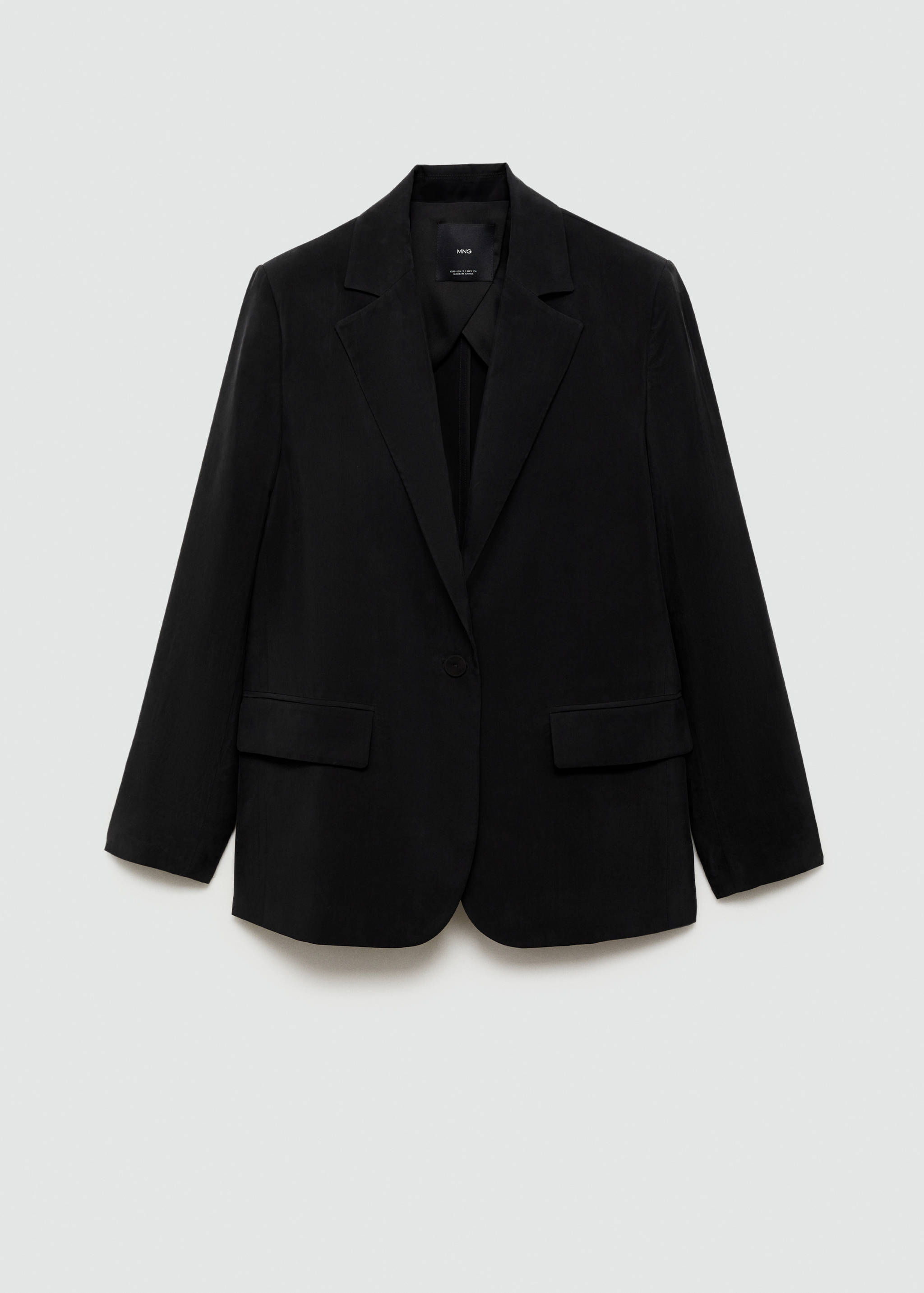 Straight-fit cupro jacket - Article without model