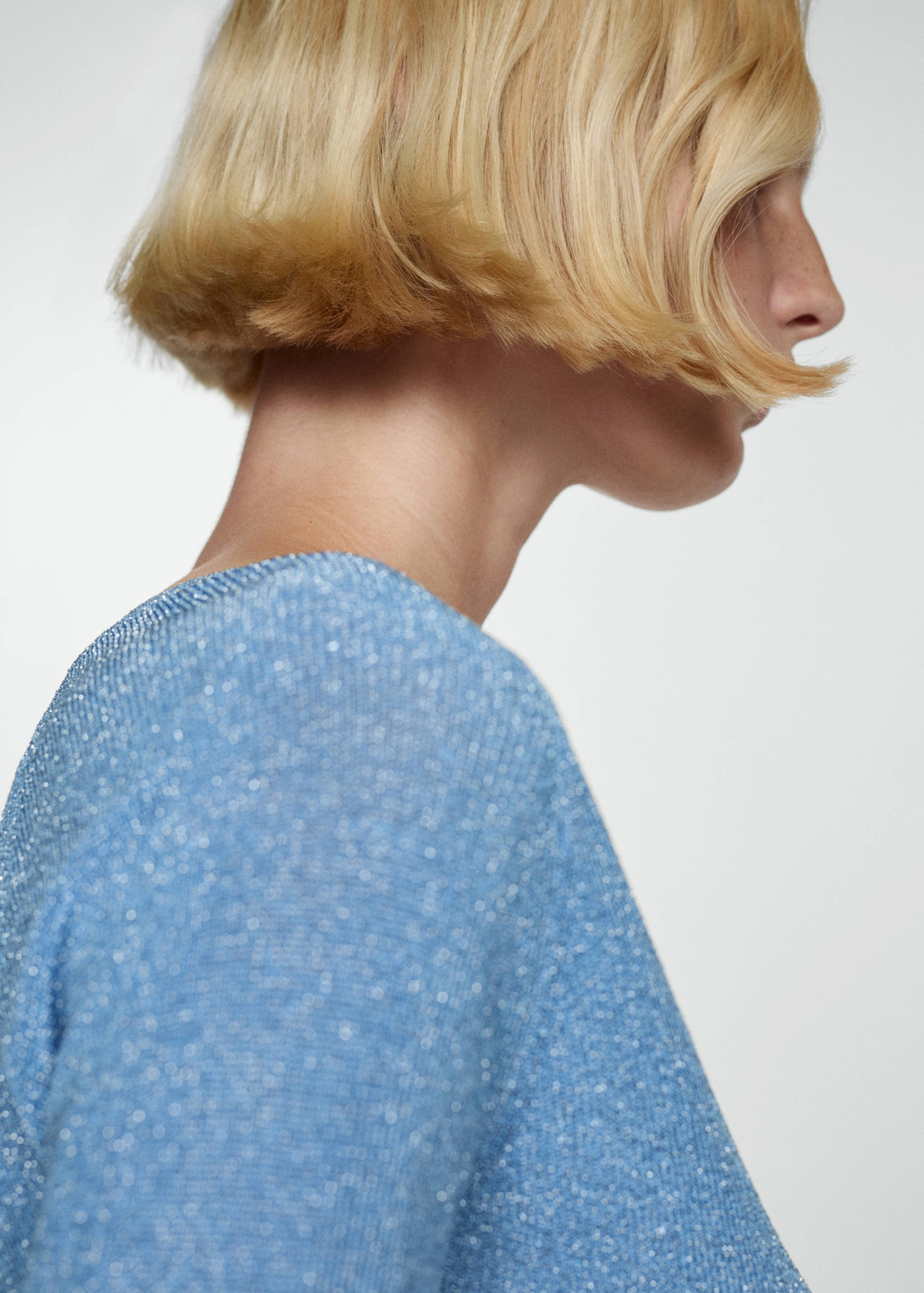 V-neck lurex sweater - Details of the article 6