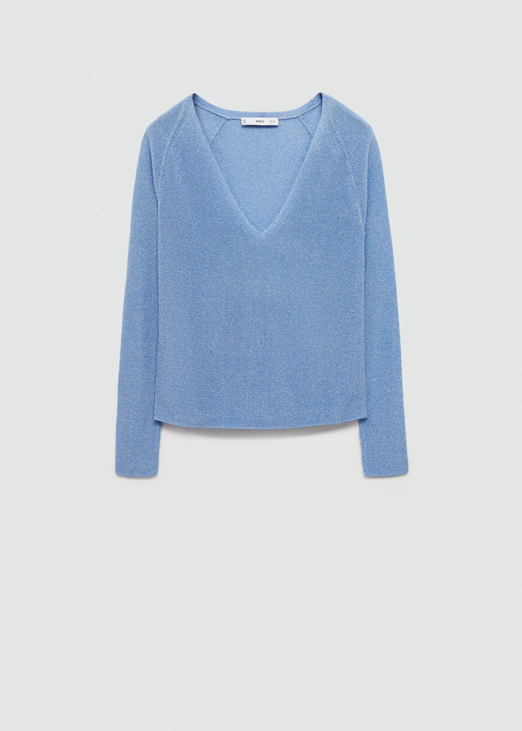 V-neck lurex sweater - Article without model