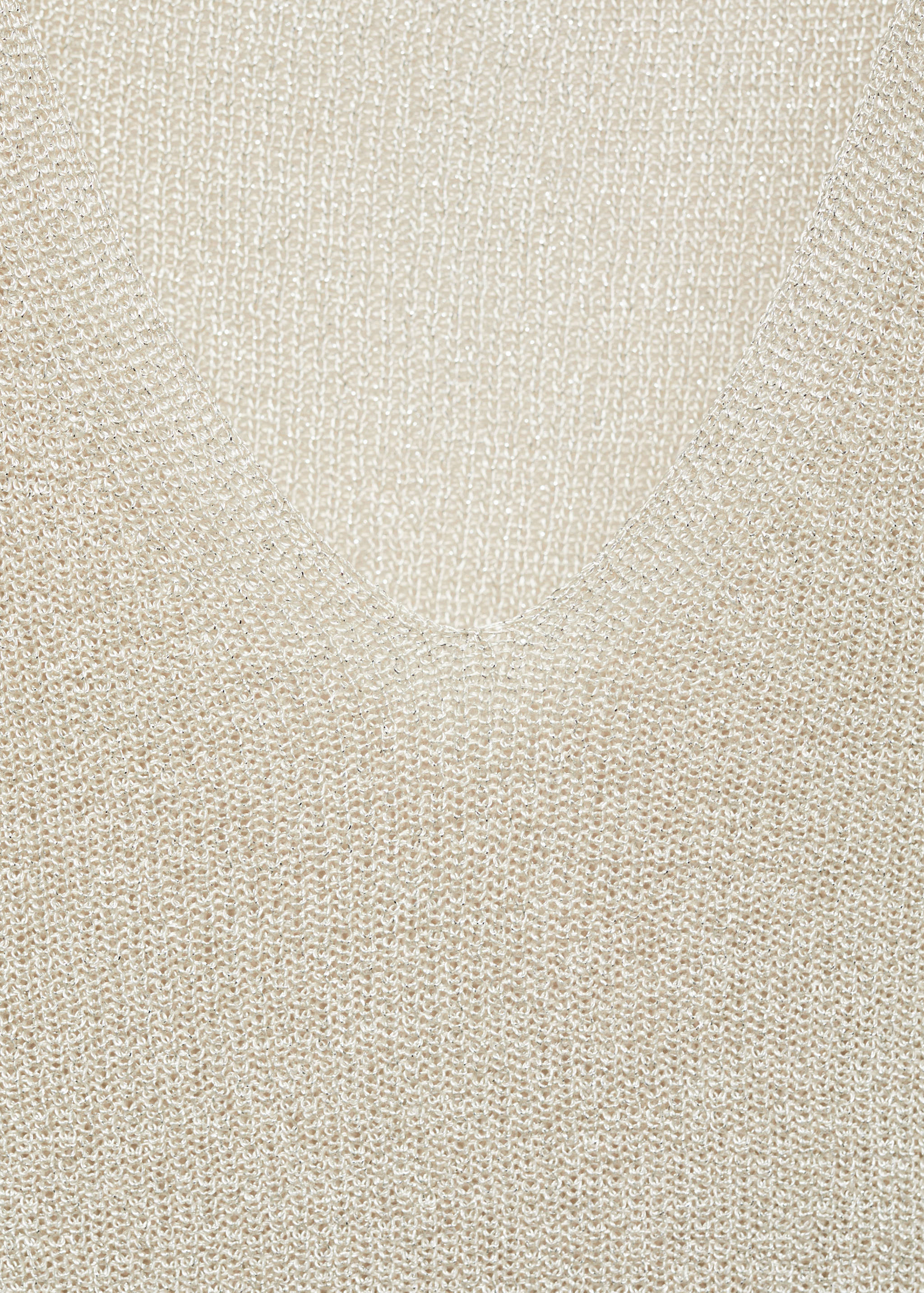 V-neck lurex sweater - Details of the article 0