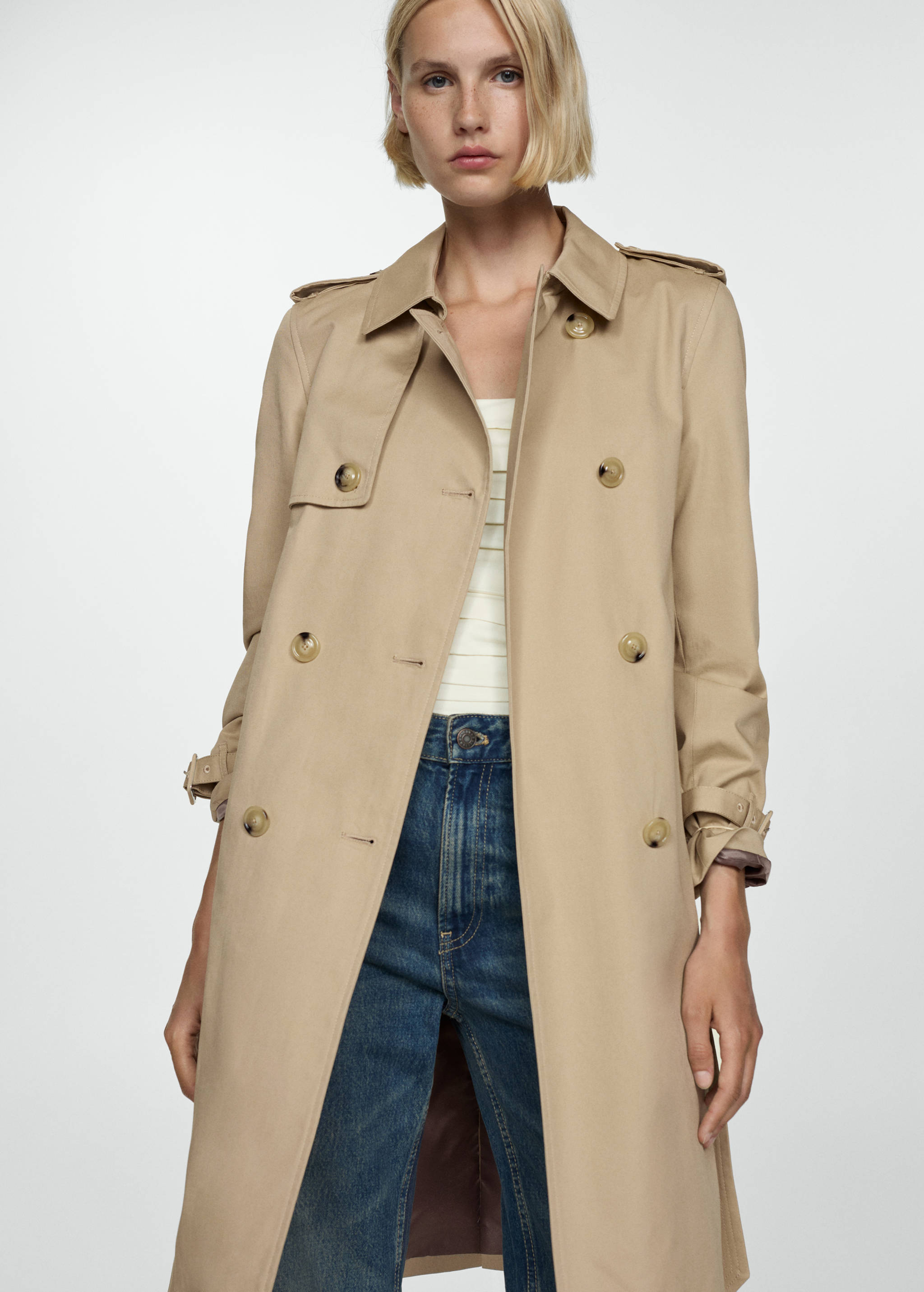 Classic trench coat with belt - Medium plane