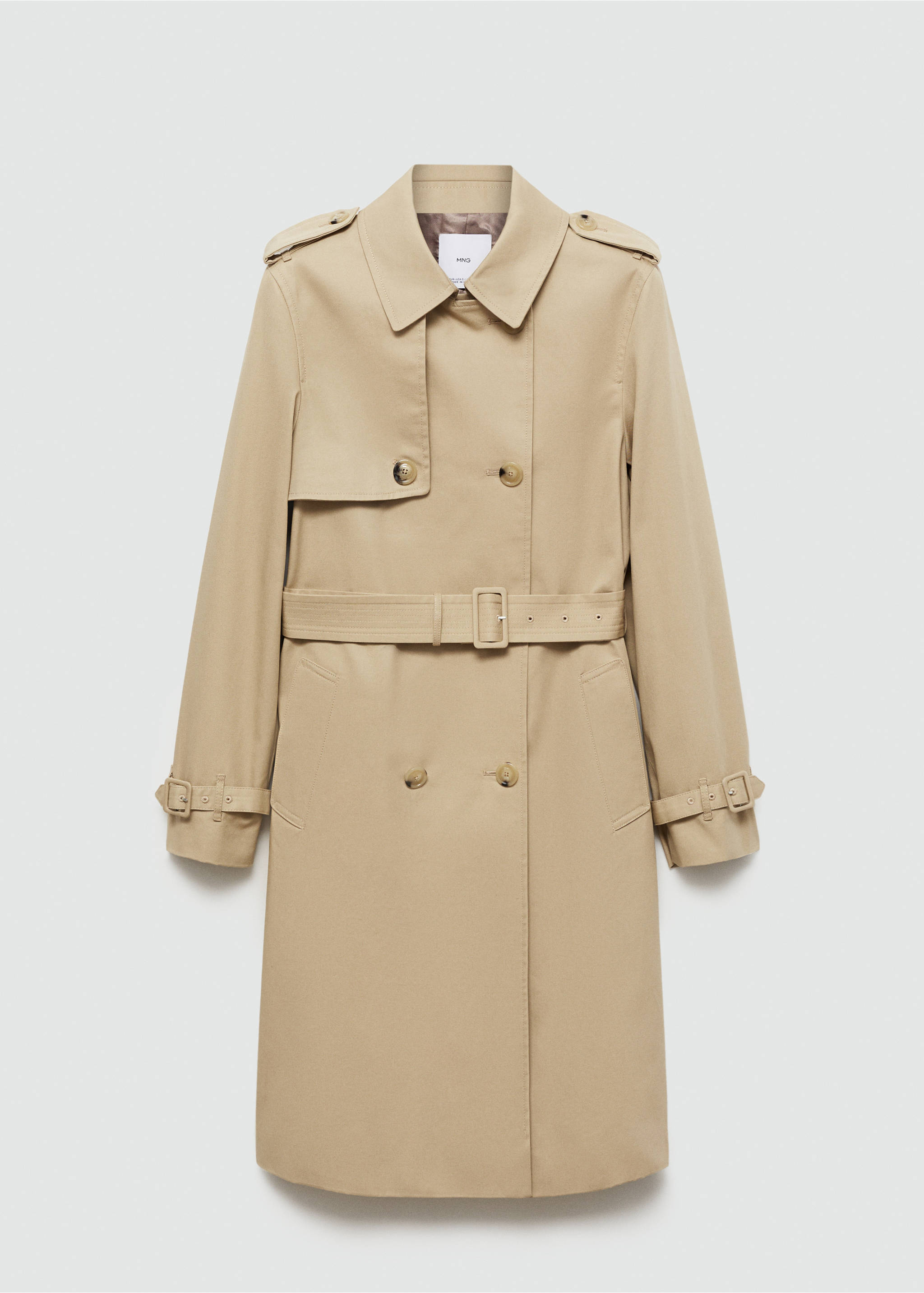 Classic trench coat with belt - Article without model, Beige. Ref: 77054028-00.