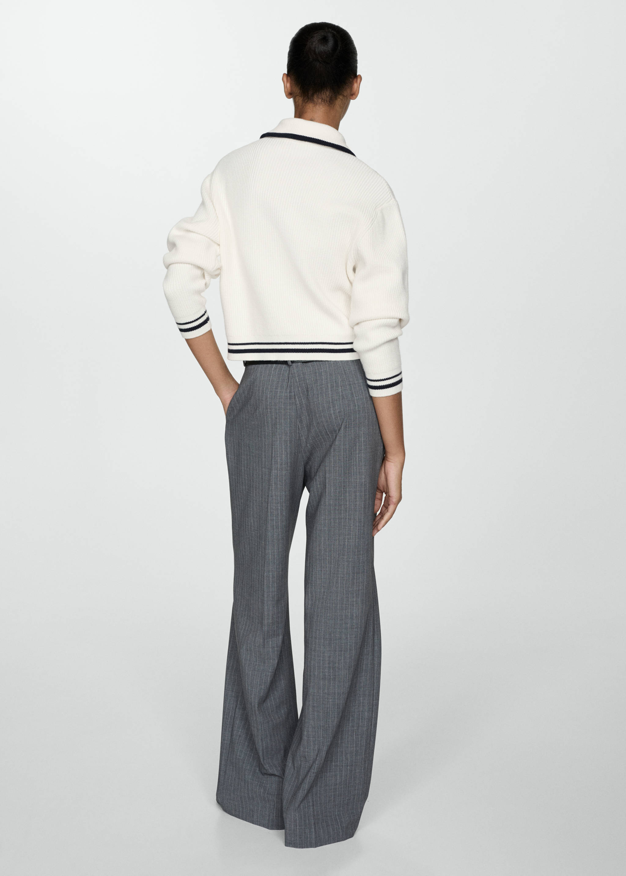 Jersey rayas cremallera - Reverso del artículo