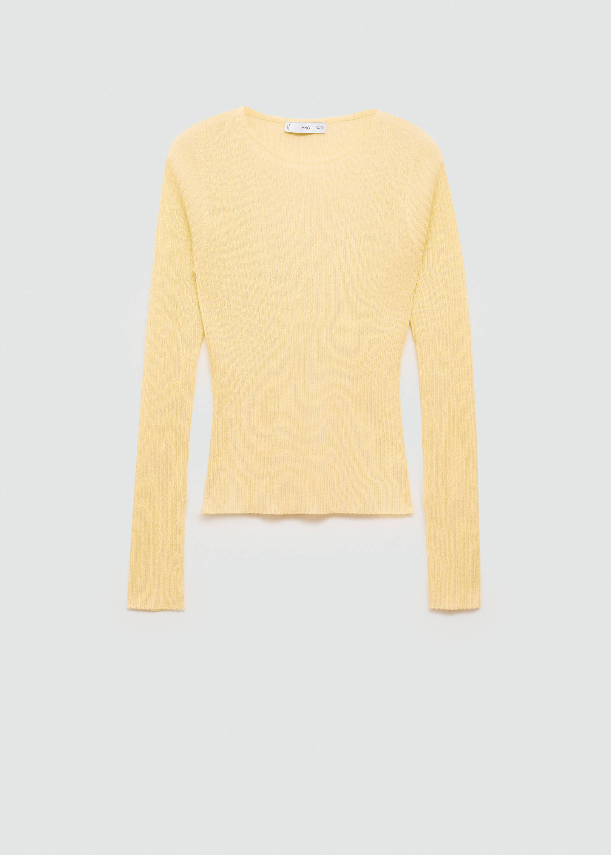 Fine ribbed-knit sweater - Article without model