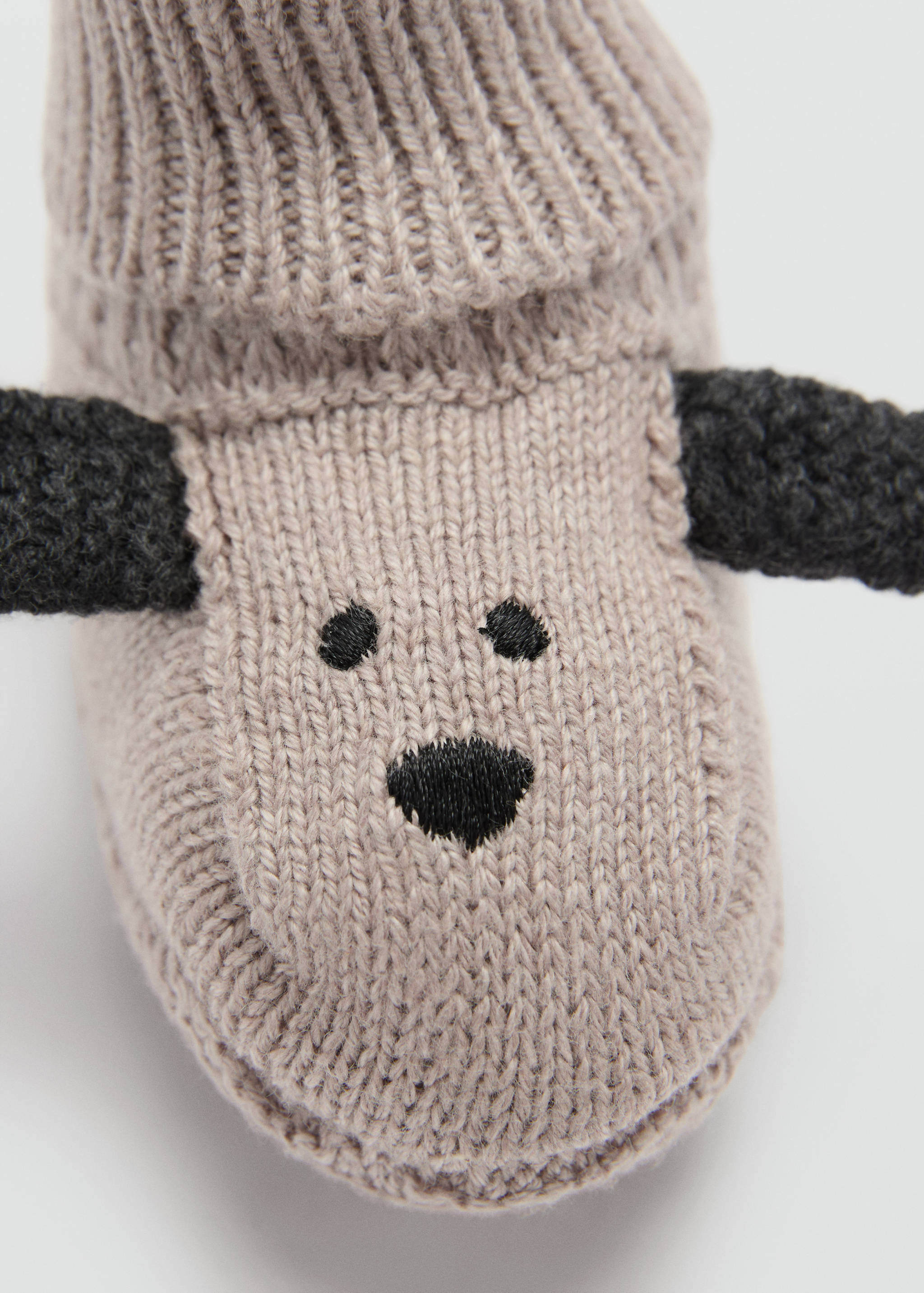 Dog-embroidered cotton socks - Details of the article 0