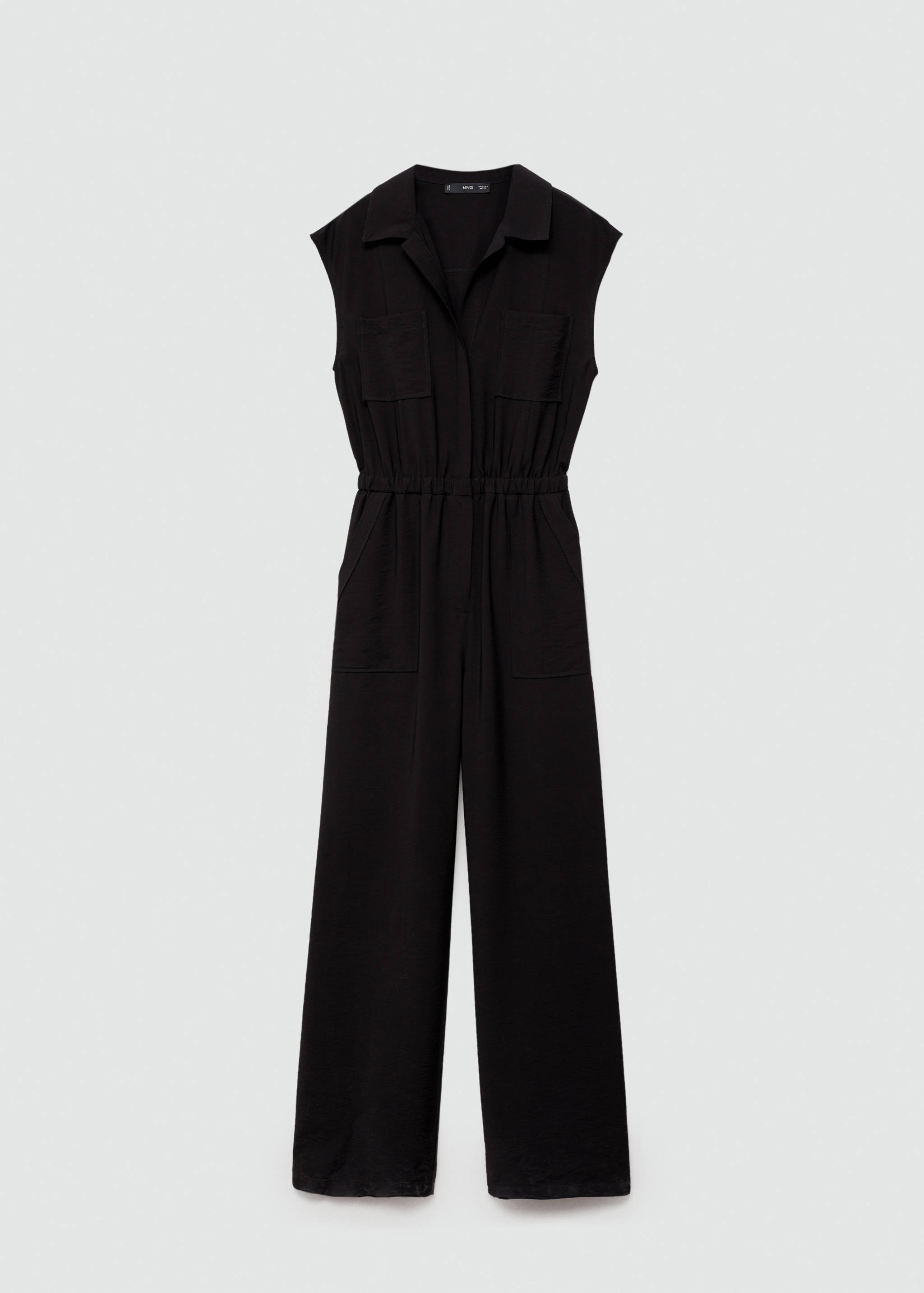Jumpsuit with pockets and shirt collar - Article without model