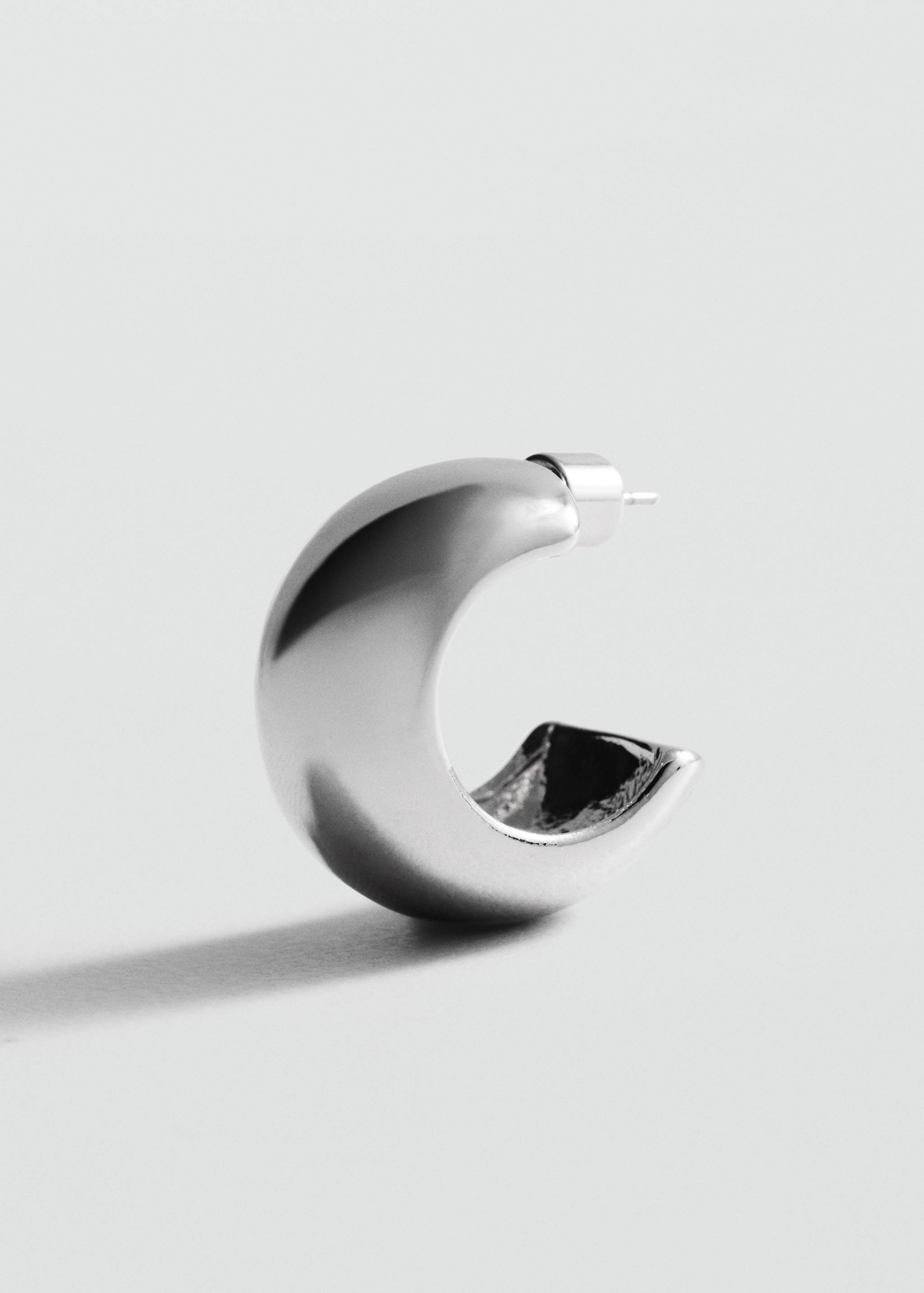 Volume hoop earrings - Medium plane