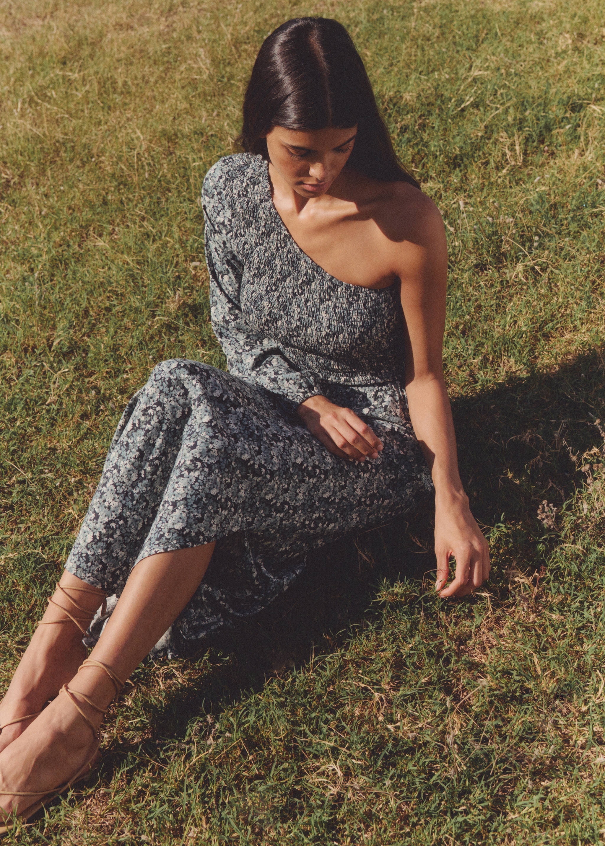 Floral-print long skirt - Details of the article 5