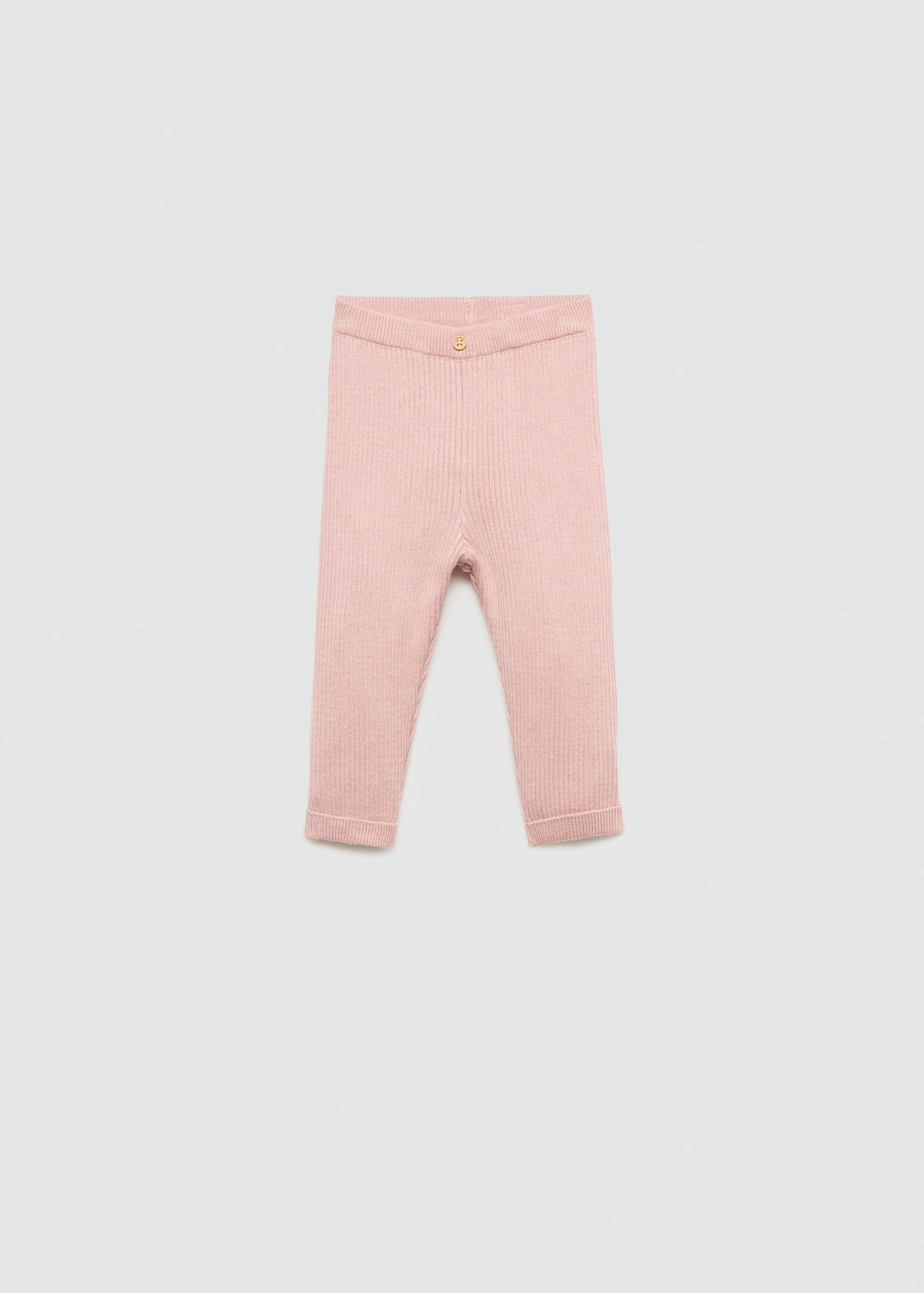 Cotton ribbed leggings - Article without model