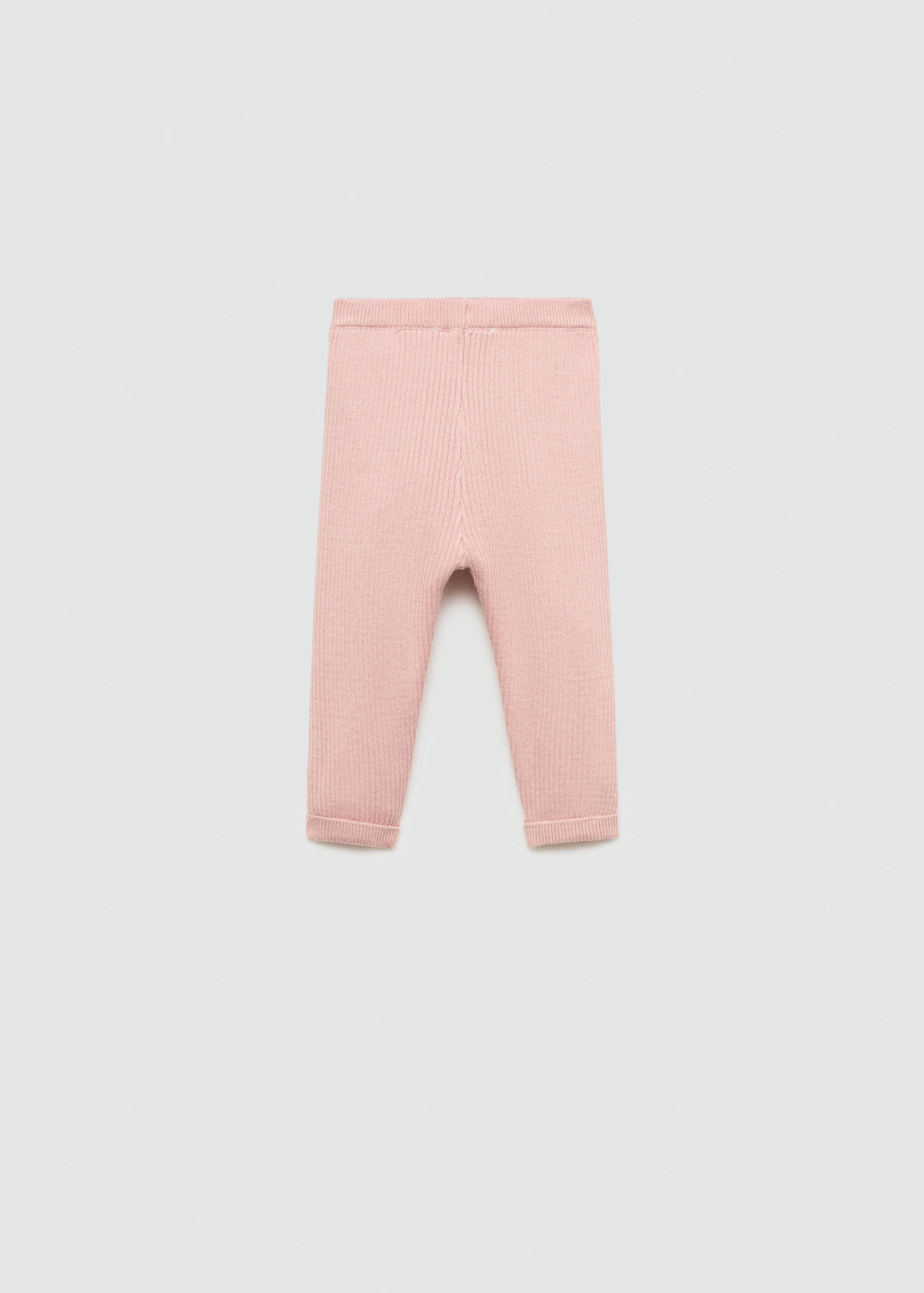 Cotton ribbed leggings - Reverse of the article